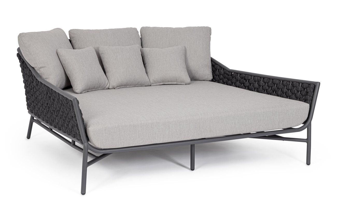 Bizzotto Daybed Everly aus Aluminium, Anthrazit