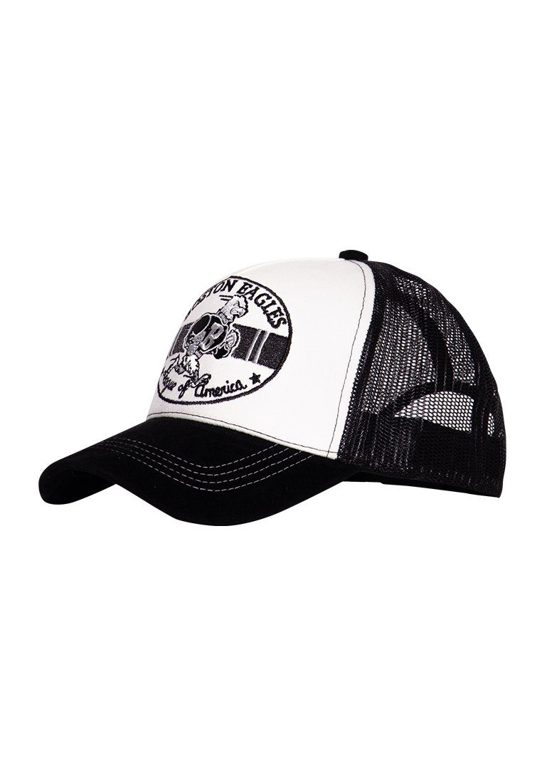 KingKerosin Trucker Cap Boston Eagles (1-St) mit Schirm in Samt-Optik und Stickereien