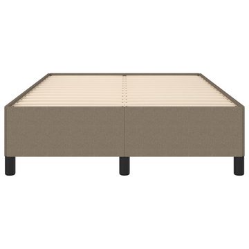 vidaXL Bett Bettgestell Taupe 120x190 cm Stoff