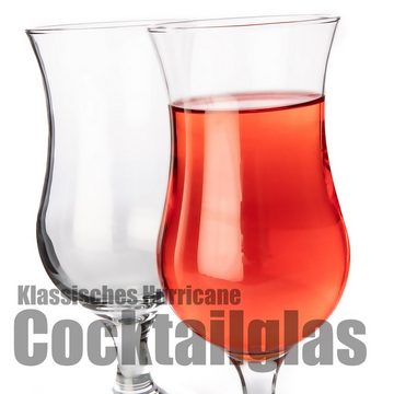 BigDean Cocktailglas 6 Stück Cocktailgläser 420 ml spülmaschinenfest Eiskaffee, Glas