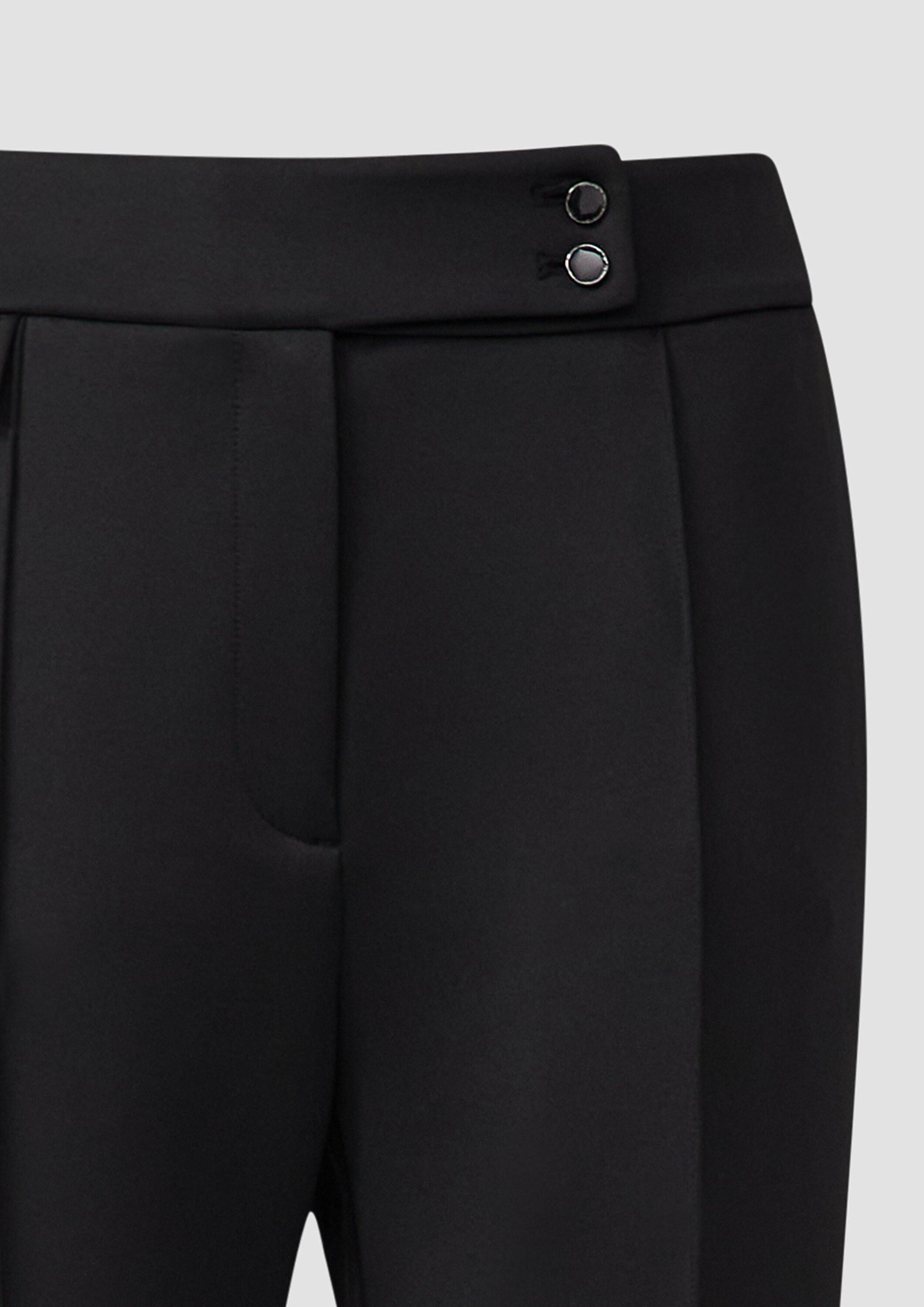 s.Oliver Chinos Hose Scuba-Hose mit Biesen und Zierknöpfen