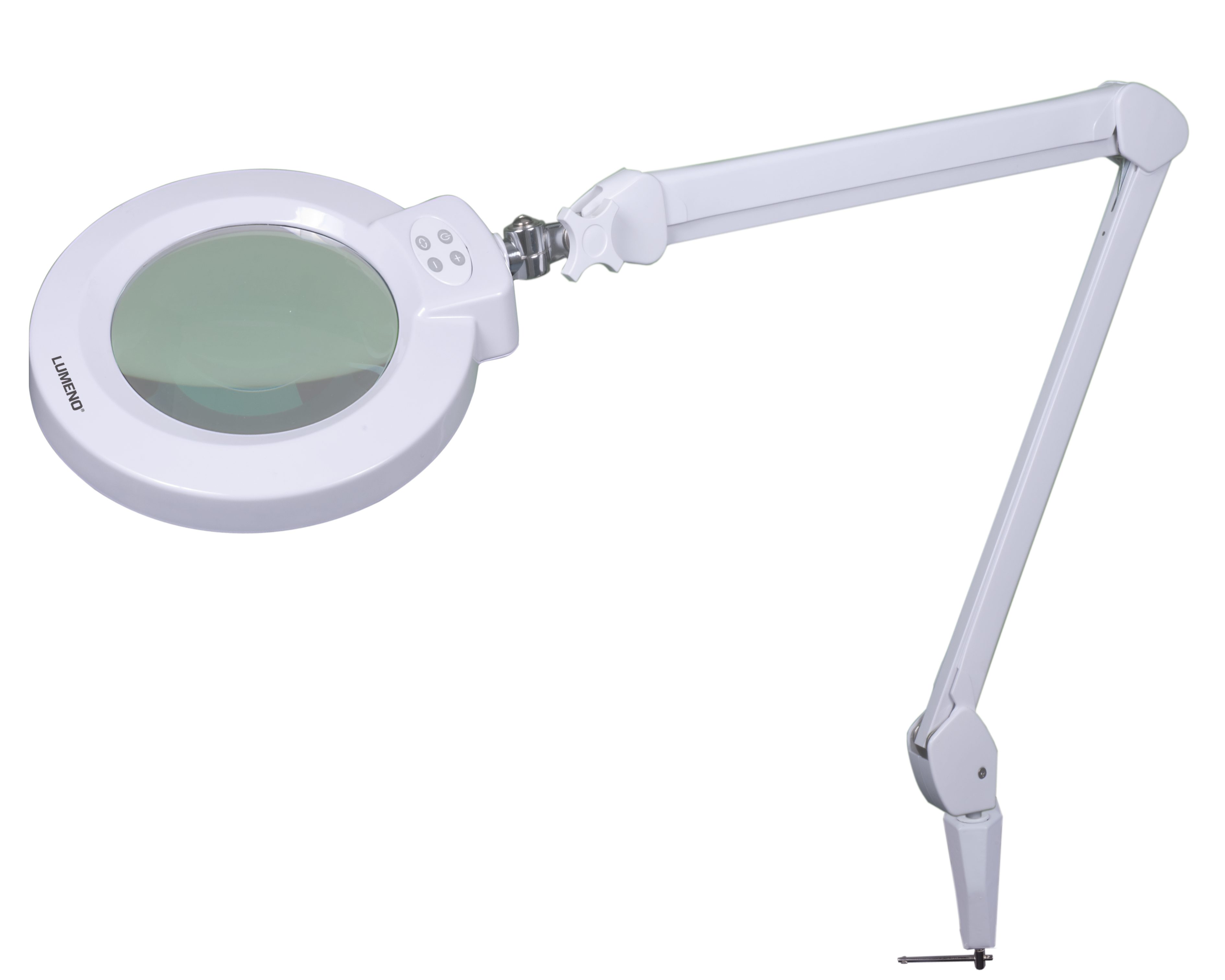 Lumeno Lupenlampe 824XPRO LED Lupenleuchte dimmbar und 172 mm Linse, LED fest integriert, Kaltweiß, 6500