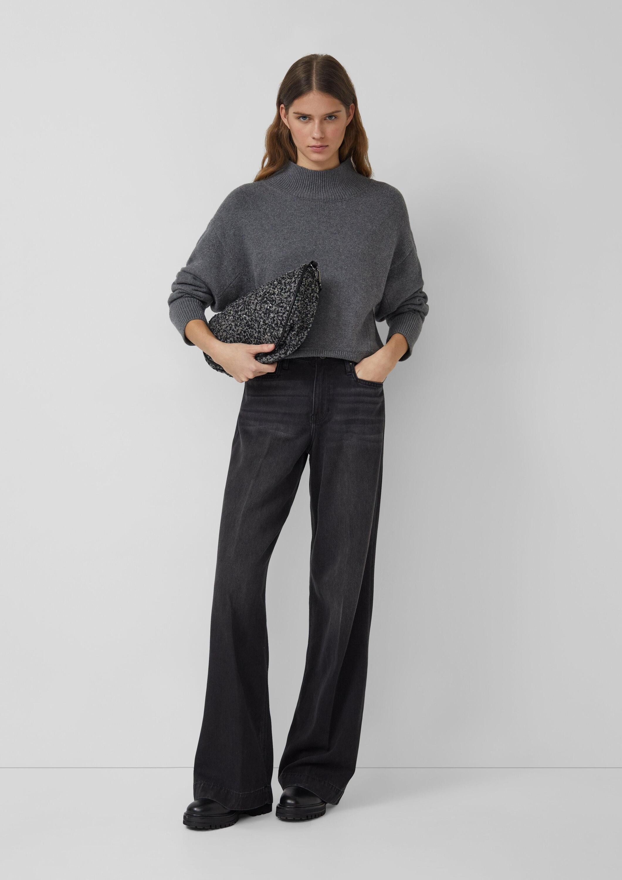 s.Oliver Umhängetasche Tasche, Half-Moon-Bag aus Fake Fur mit längenverstel günstig online kaufen