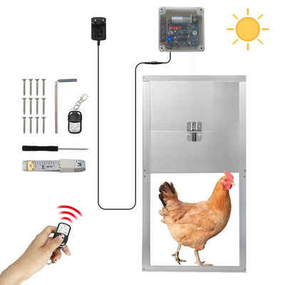 Insma Hühnerstall, Automatische Hühnertür mit Zeitgeber, Lichtsensor und Fernbedienung