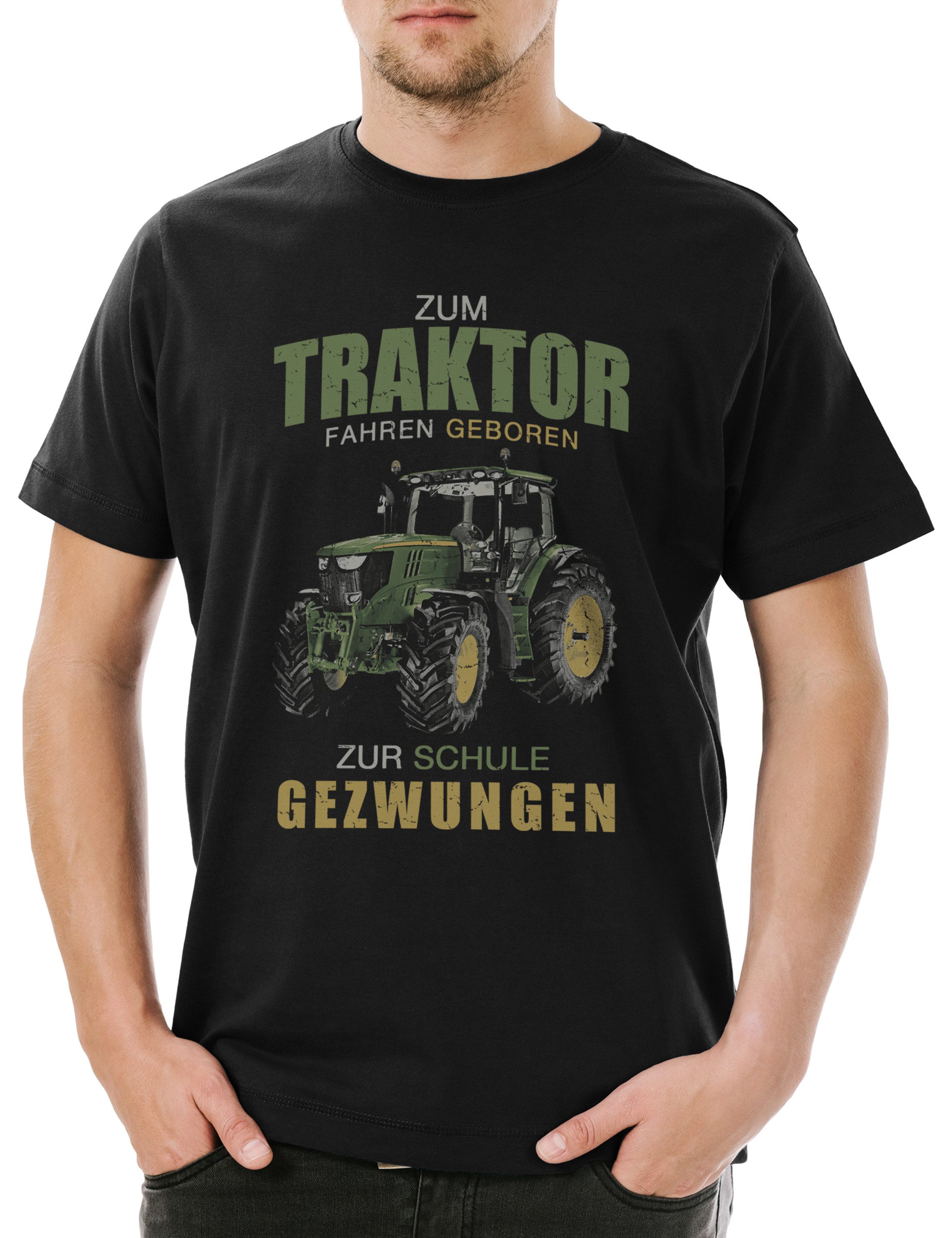 Urban Backwoods Print-Shirt Zum Traktor Fahren günstig online kaufen