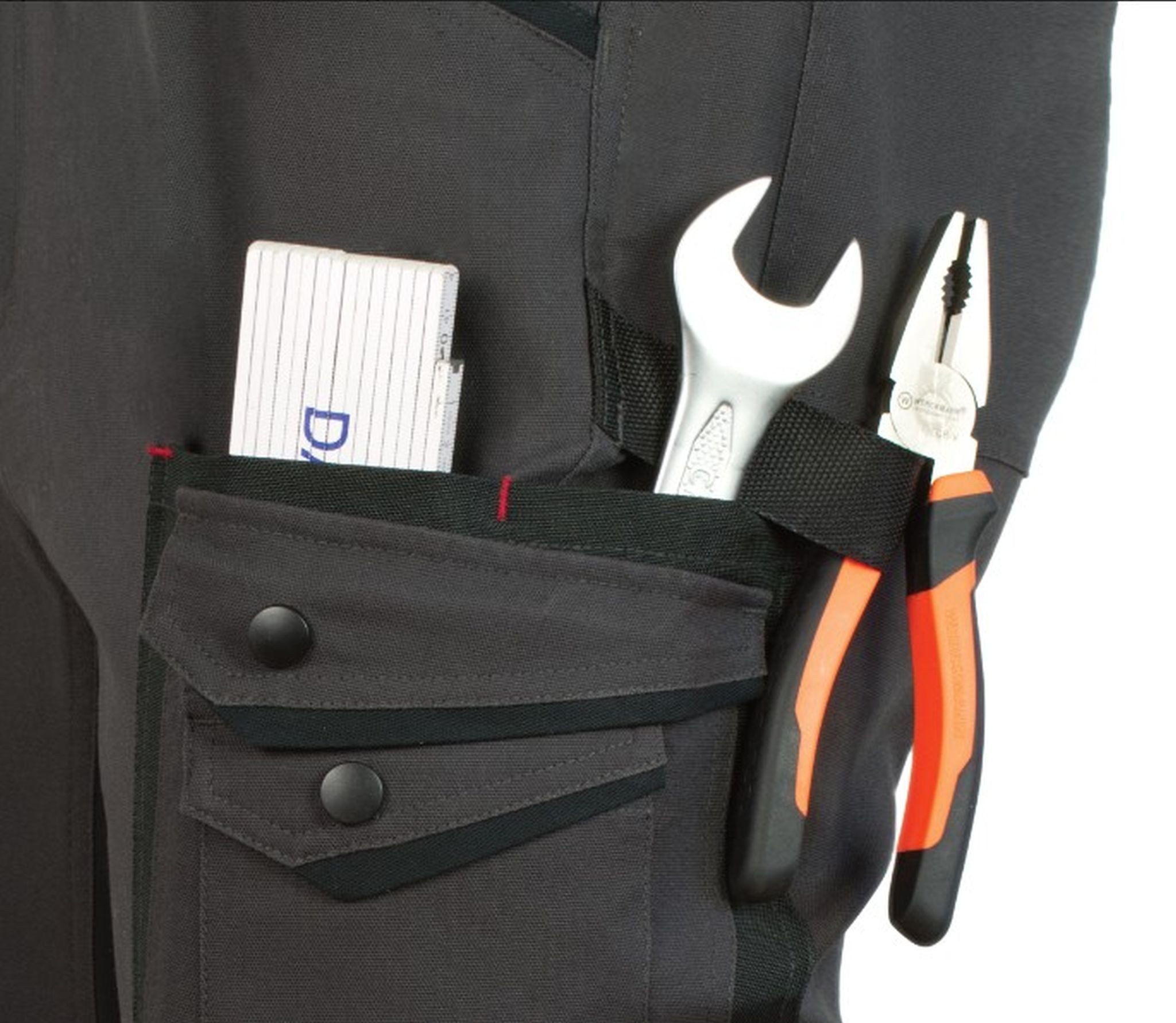 Artmas Arbeitslatzhose PROFESSIONAL 4 DYNAMIC Latzhose Grau Hose – Bild 4 von 4