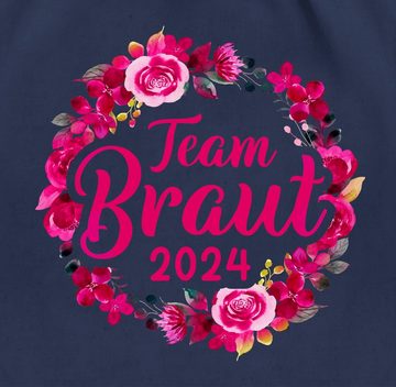 Shirtracer Turnbeutel Team Braut 2024 Braut Crew, JGA Junggesellenabschied Frauen