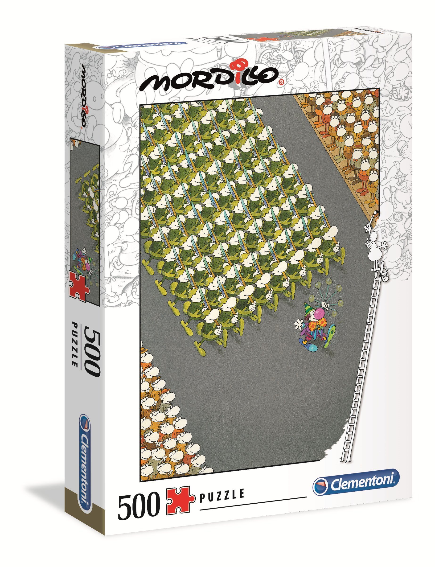 35078 Marsch Clementoni® Puzzle, Puzzle 500 Teile Mordillo Der Puzzleteile 500