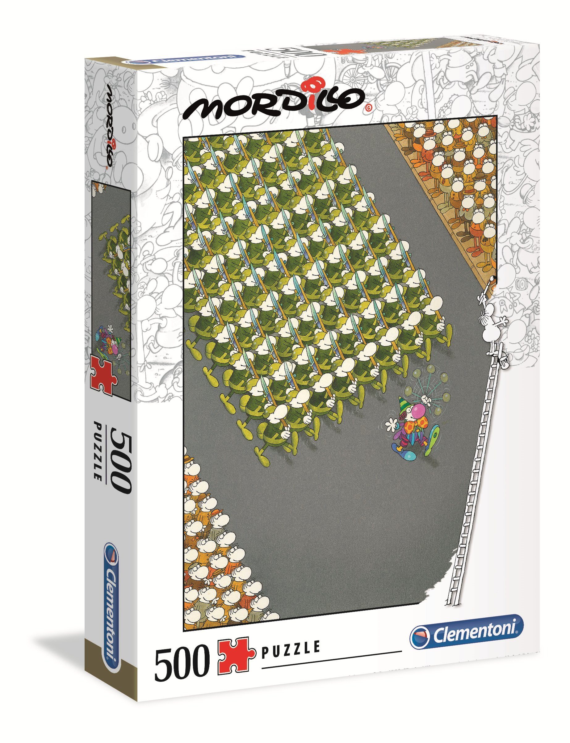 Clementoni® Puzzle Clementoni 35078 Mordillo Der Marsch 500 Teile Puzzle, 500 Puzzleteile, Made in Europe