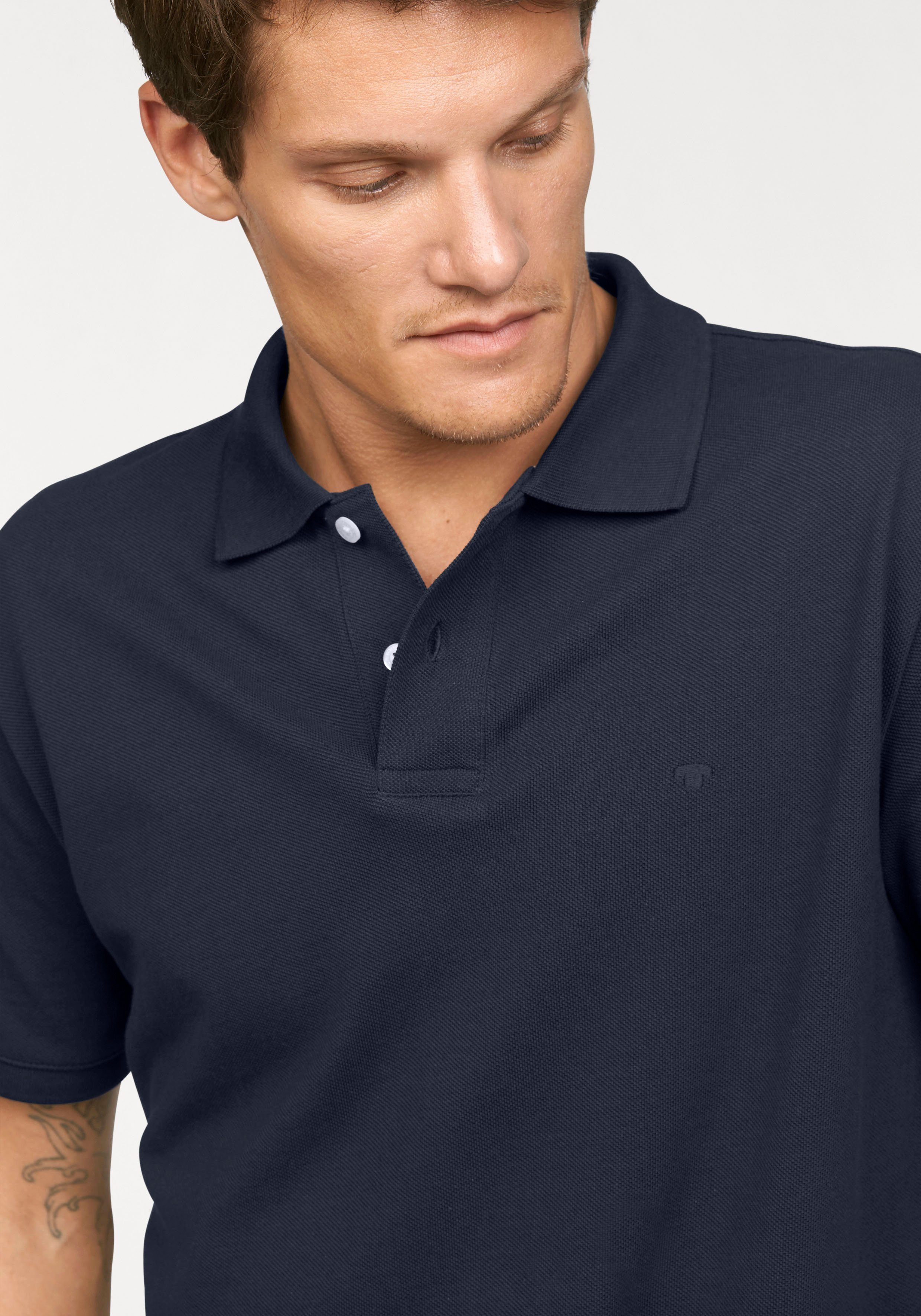 TOM TAILOR Poloshirt Basic Baumwoll-Piqué