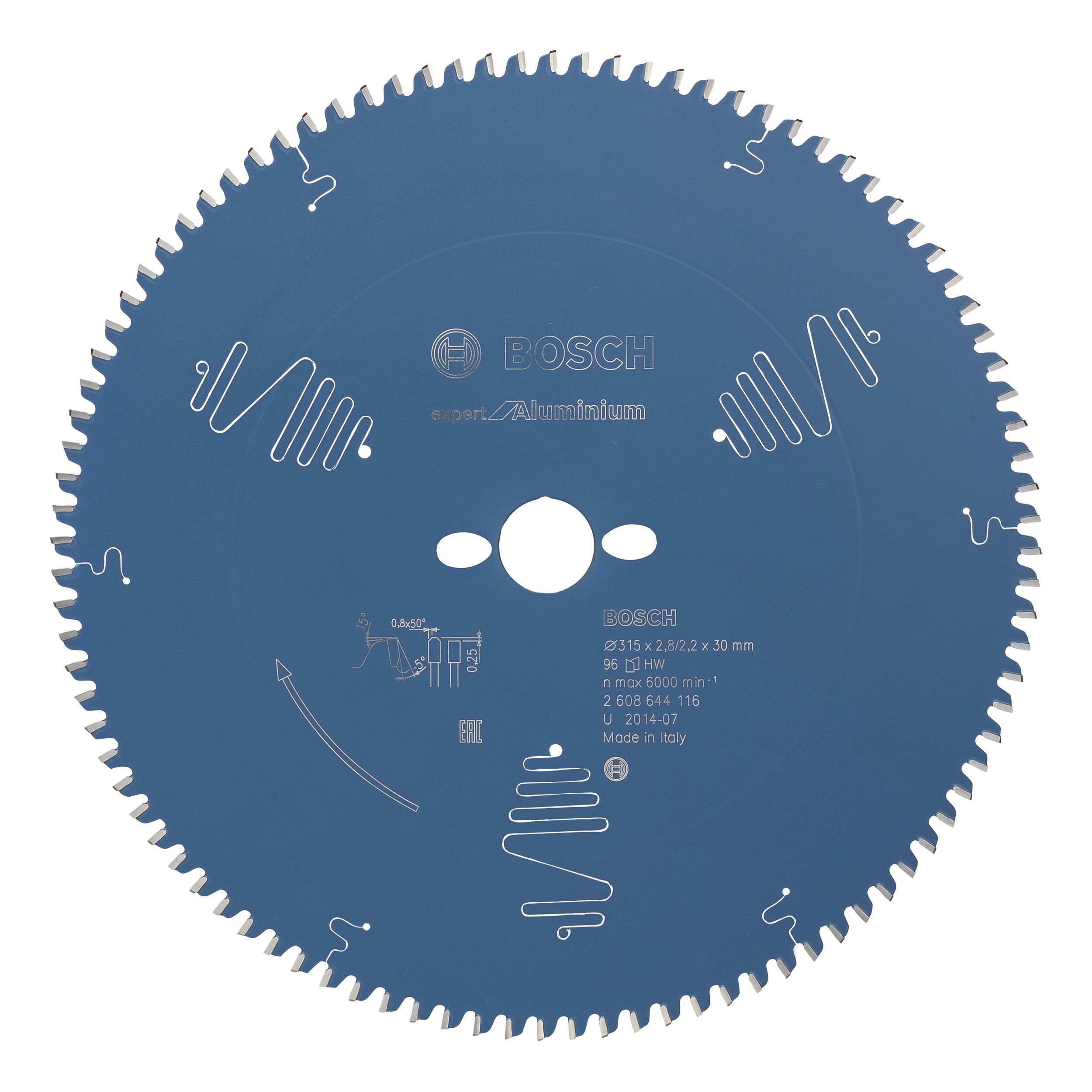 x Kreissägeblatt BOSCH 30 315 x mm - 2,8 Aluminium Expert For 96Z,