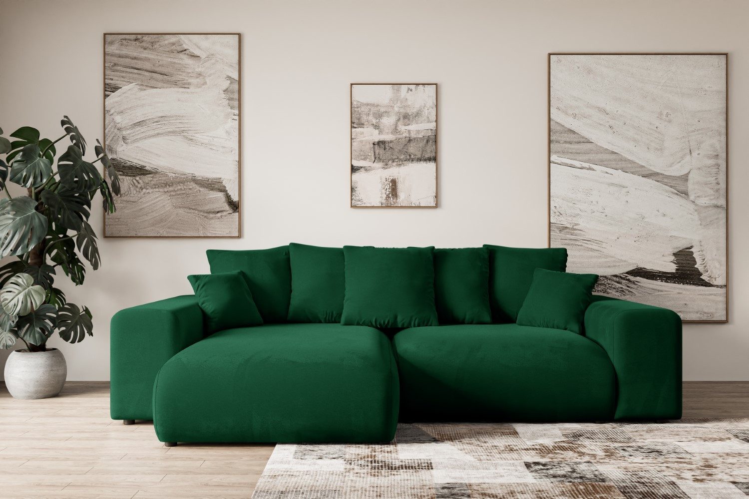 ALTDECOR Ecksofa ESKAR-L, Couch mit Schlaffunktion, günstig online kaufen