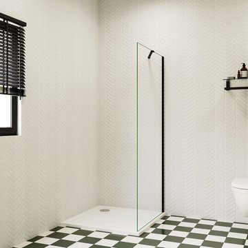 duschspa Duschwand Duschtrennwand Seitenwand 185cm 6mm Nano Glas Walkin, Einscheibensicherheitsglas, Sicherheitsglas, (Set), Glas, Nano Glas