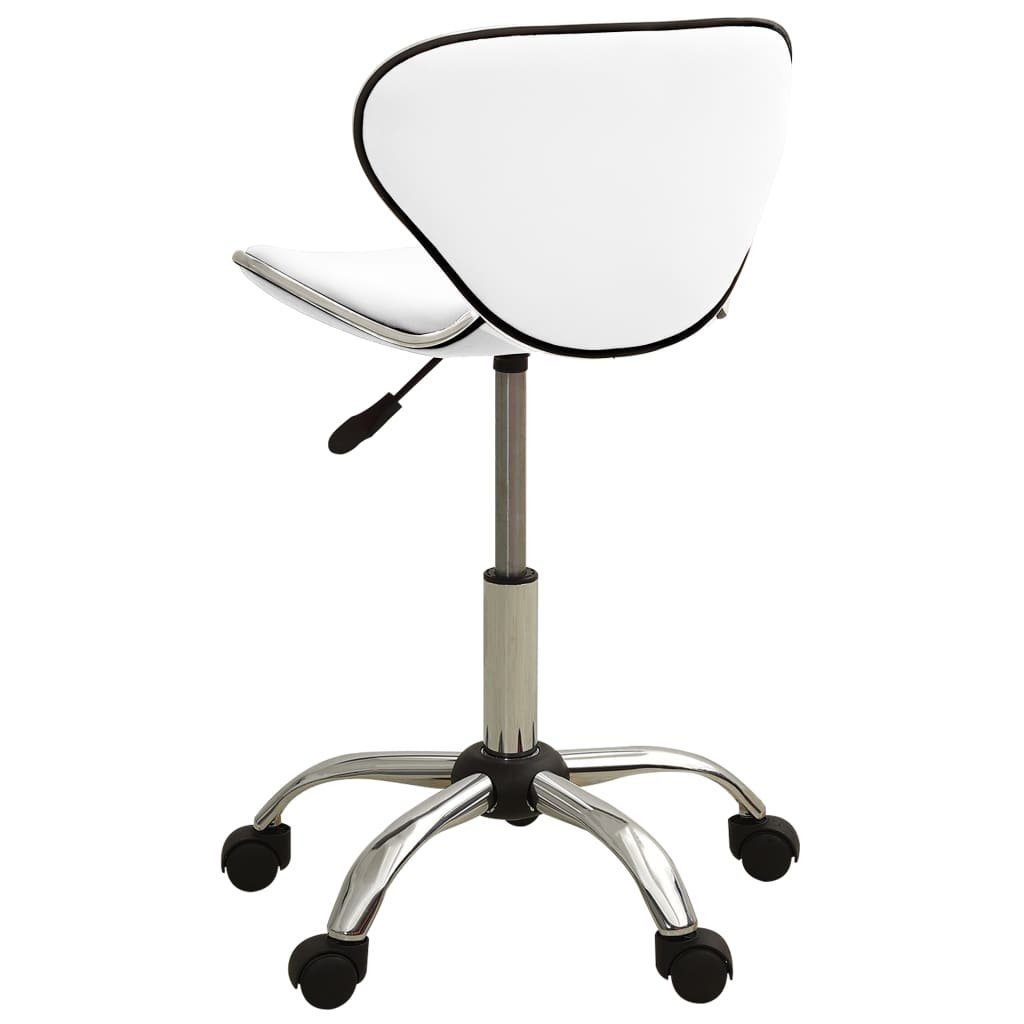 Weiß Rollhocker Stuhl | Weiß Friseur Weiß vidaXL Kunstleder