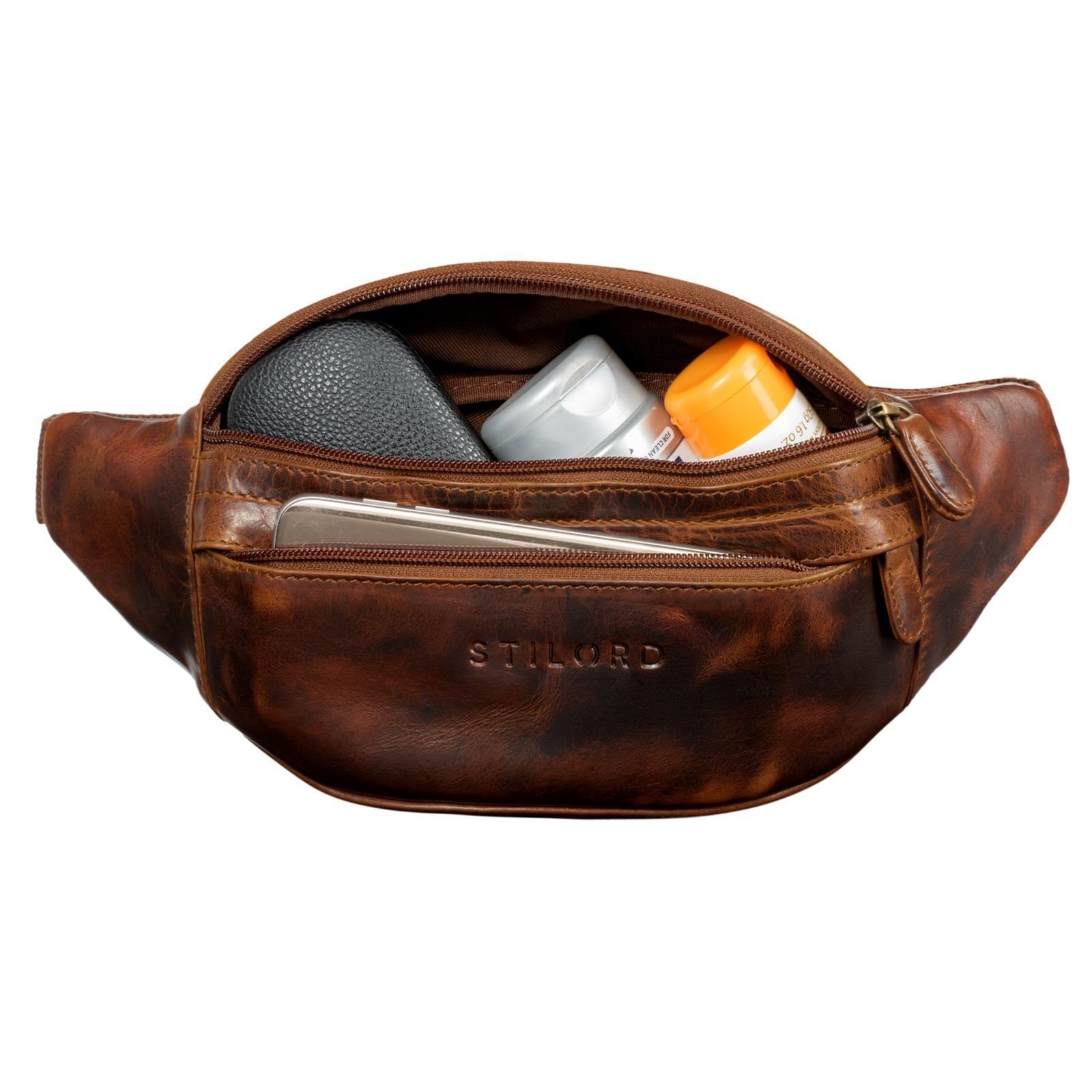 STILORD Bauchtasche "Terry" Bauch Tasche Leder