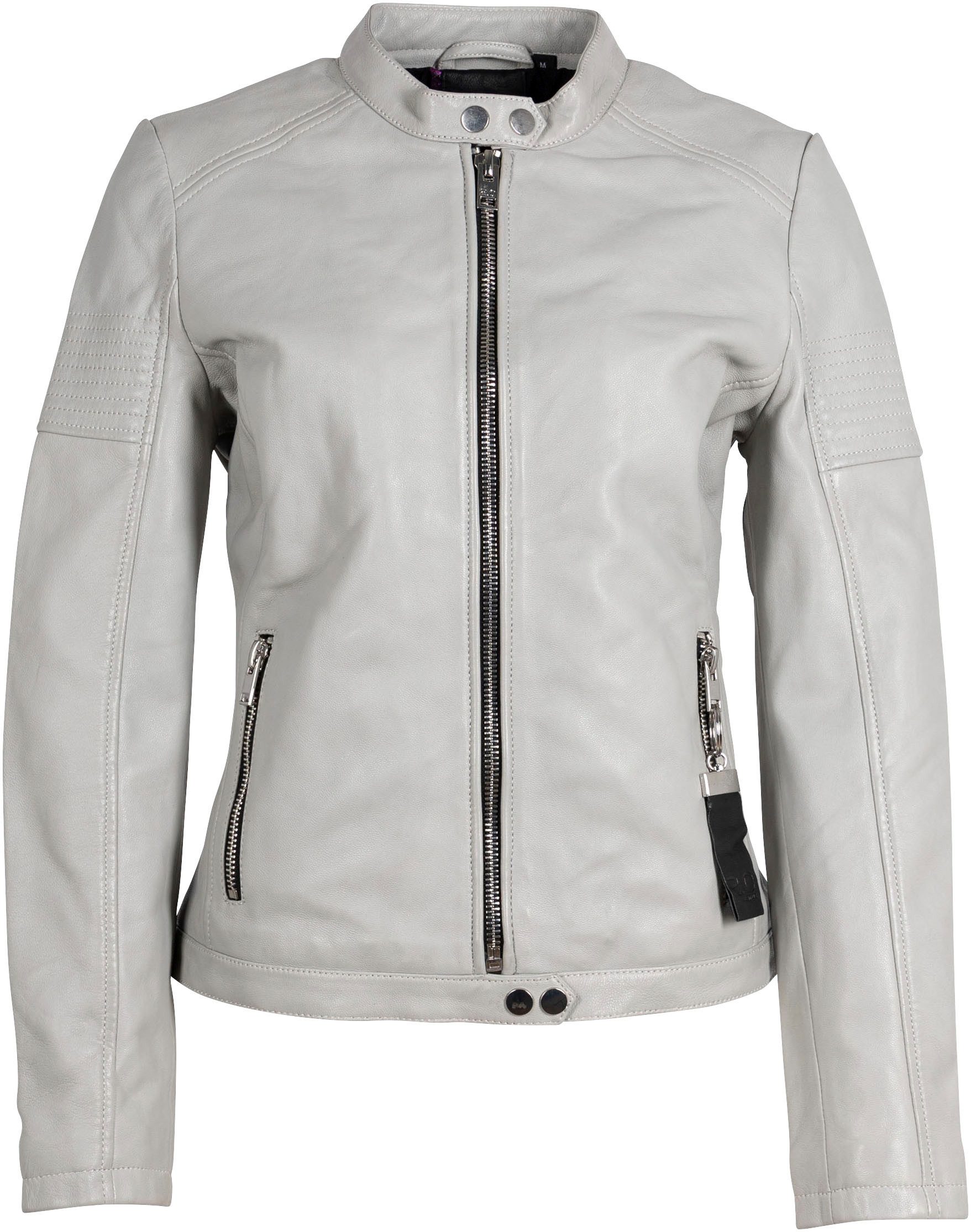 Mauritius Lederjacke 2Wima mit Druckknöpfen, mit günstig online kaufen