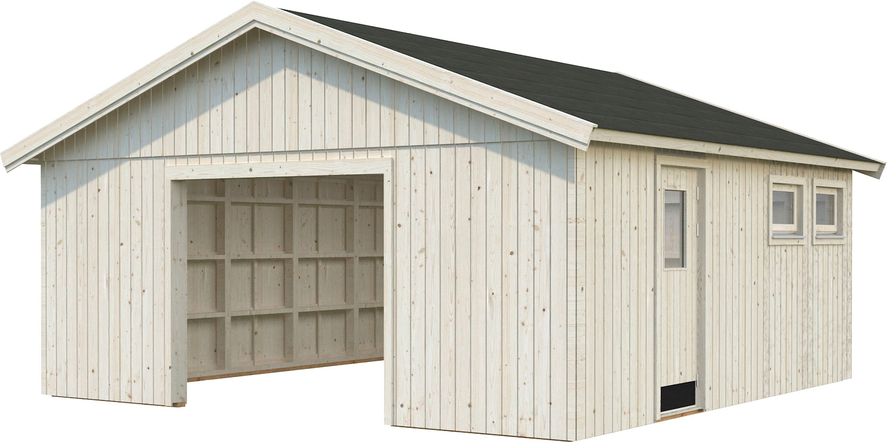 603x622x216 Tor, natur Garage Andre, ohne BxTxH: cm, Palmako