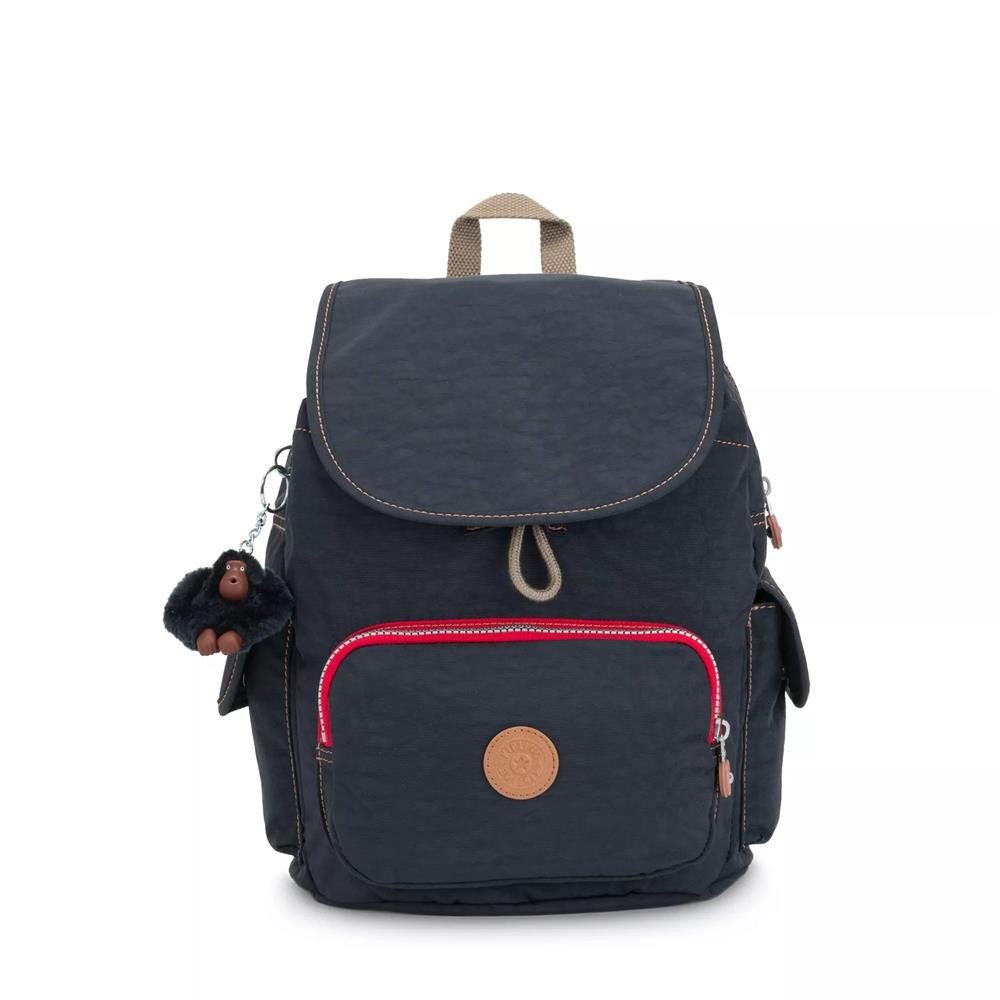 KIPLING Cityrucksack CITY PACK S, kleiner Rucksack, True Navy Combo (blau), Rucksack mit vielen Fächern