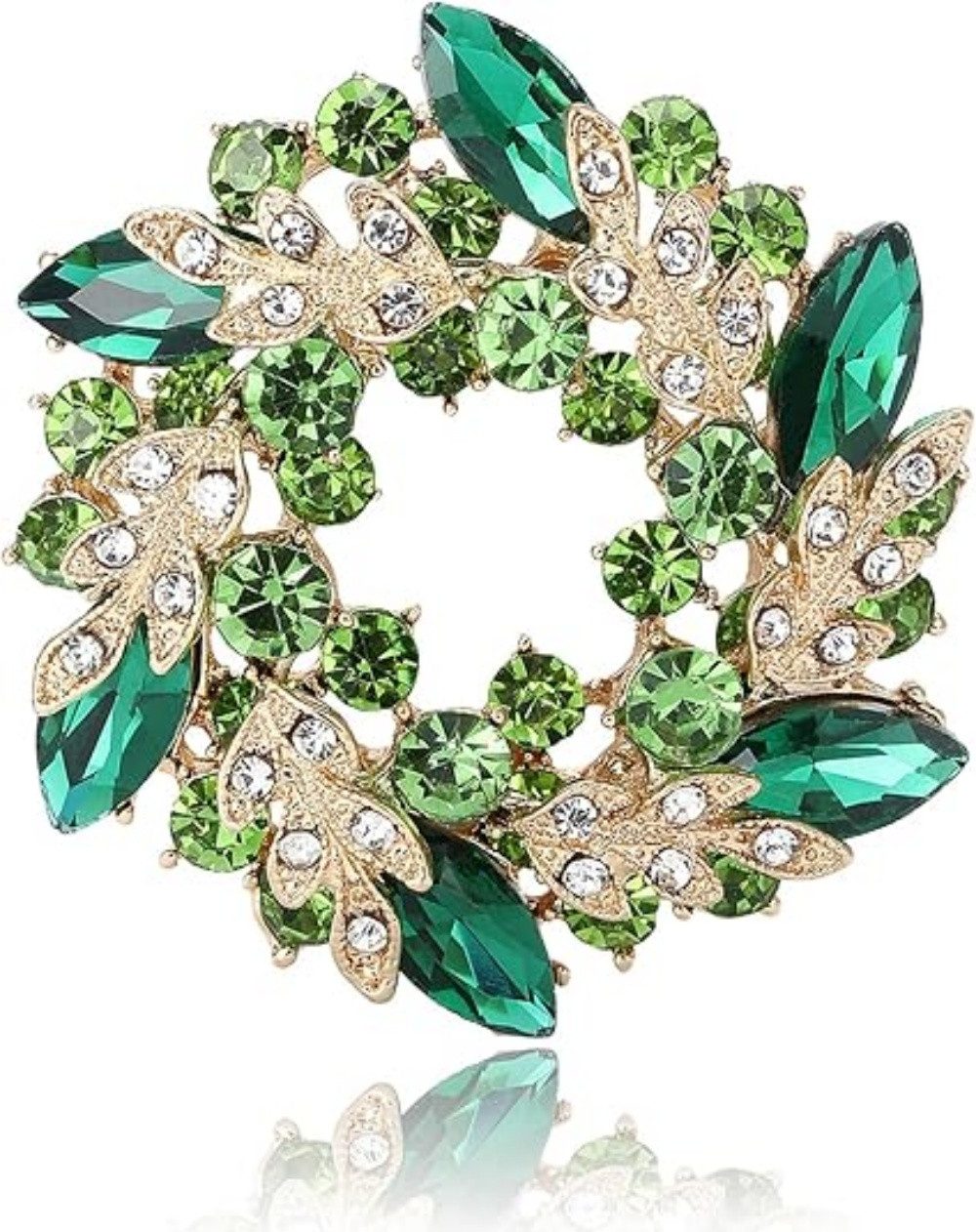 VEKROBOT Brosche Brosche Kristall Blume im Vintage Stil Elegant vielseitig kombinierbar (1-tlg., Geeignet für Frauen), Schmuckzubehör für verschiedene Anlässe