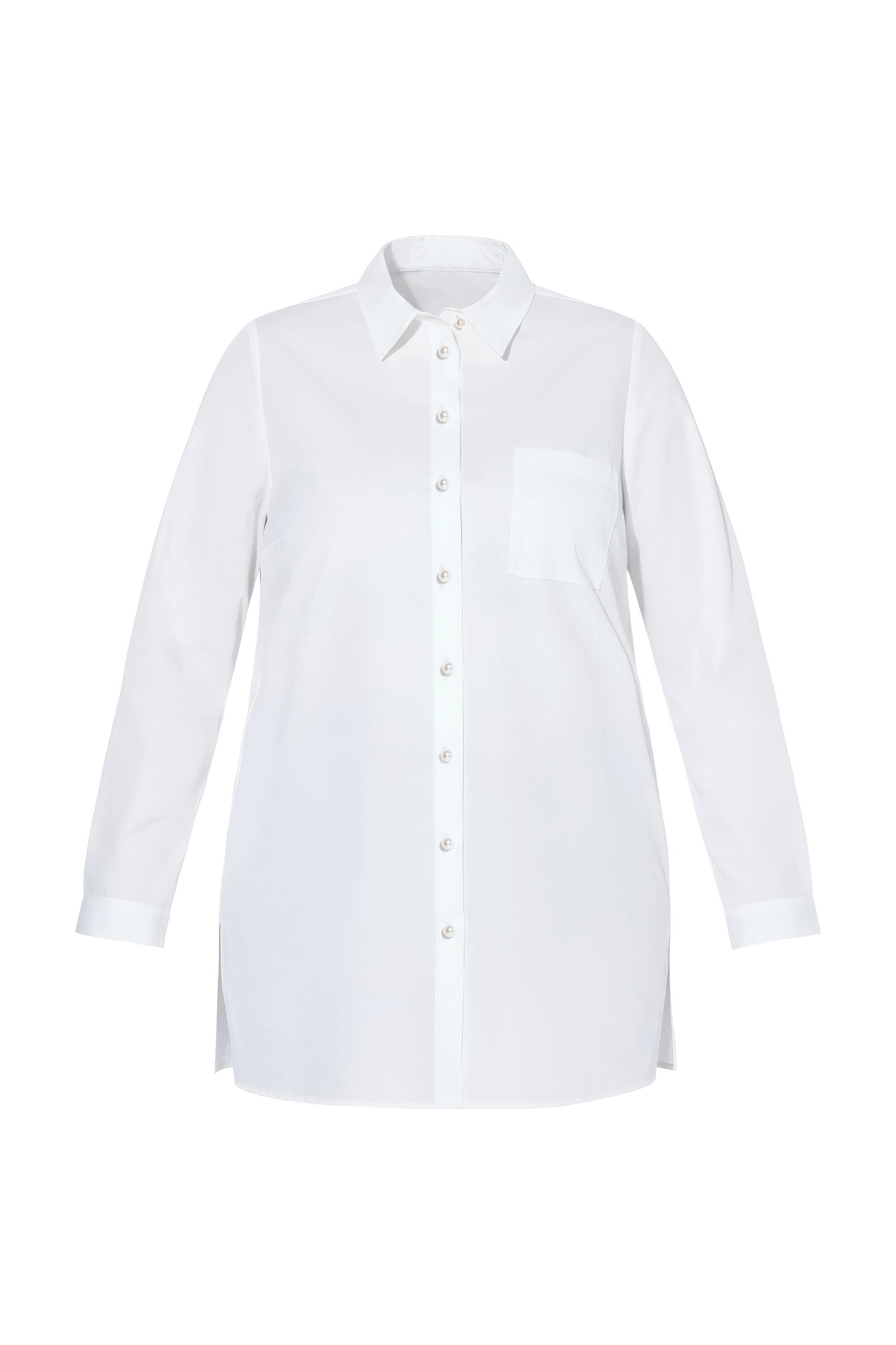 Studio Untold Hemdbluse Hemdbluse Boxy Shape Zierperlen-Knöpfe günstig online kaufen