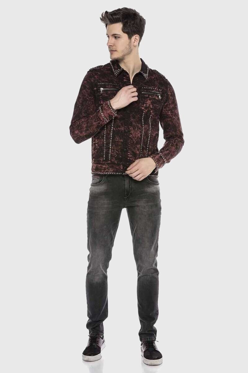 Cipo & Baxx Jeansjacke Jacke mit modischen Details