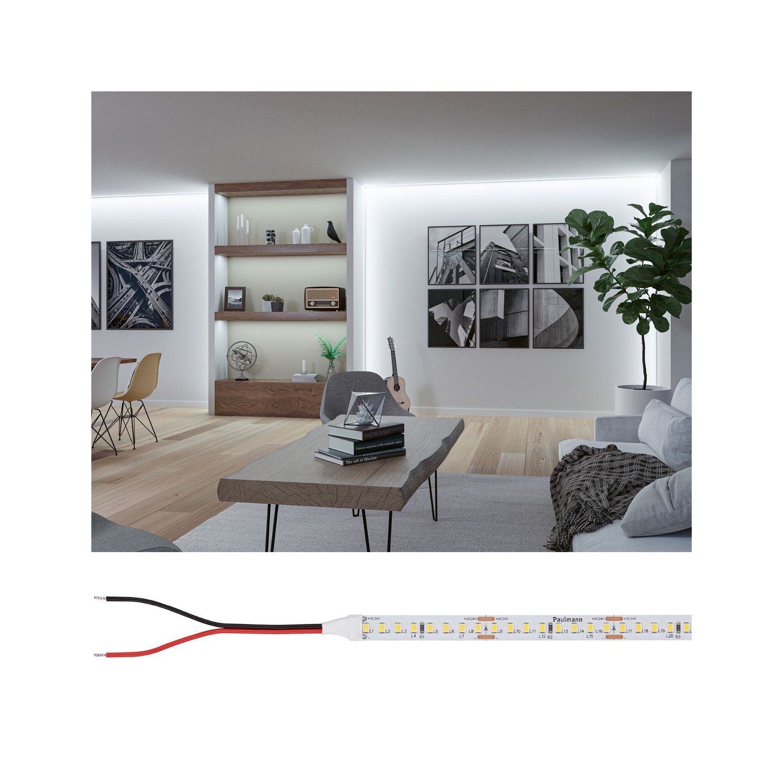 Paulmann LED-Streifen Pro Strip Silver P150 5m 865 IP20 24V DC 50W