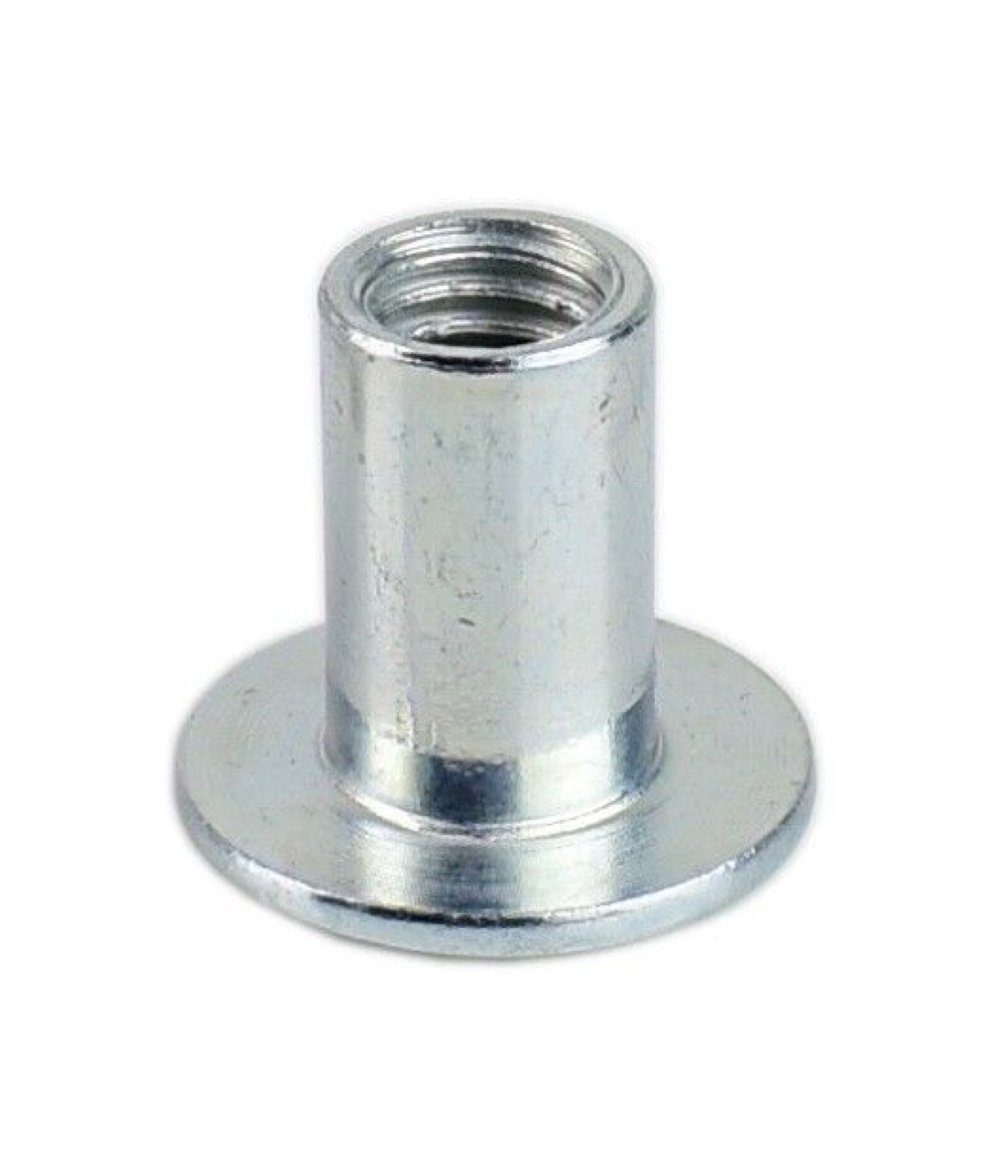 Prima-Online Hülsenmutter Hülsenmutter M8 Stahl mit Innensechskant Muttern abgerundeter Kopf