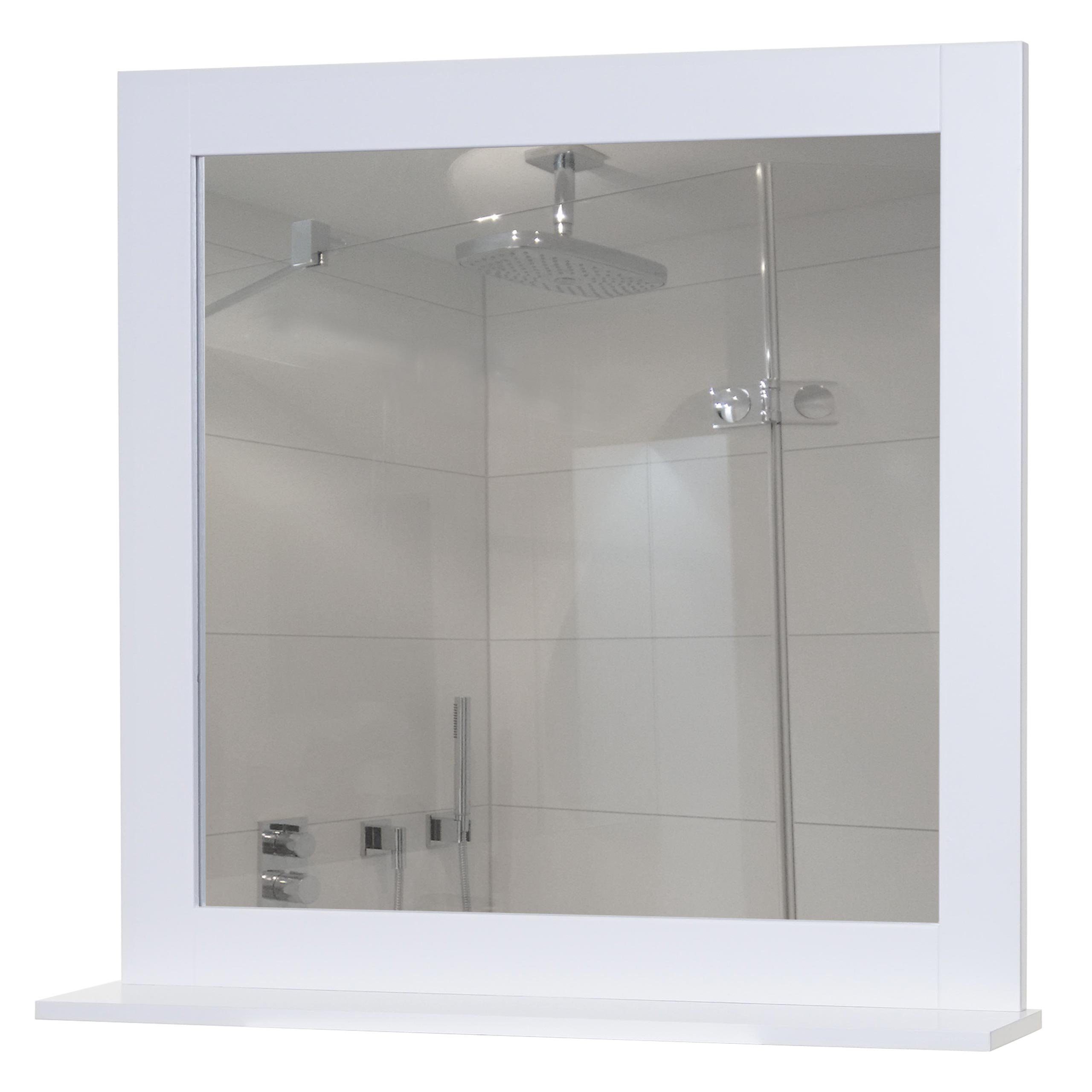 MCW Wandspiegel MCW-F75-S, Mit Ablagefläche, Zeitloses Design, Inkl. Befestigungsmaterial