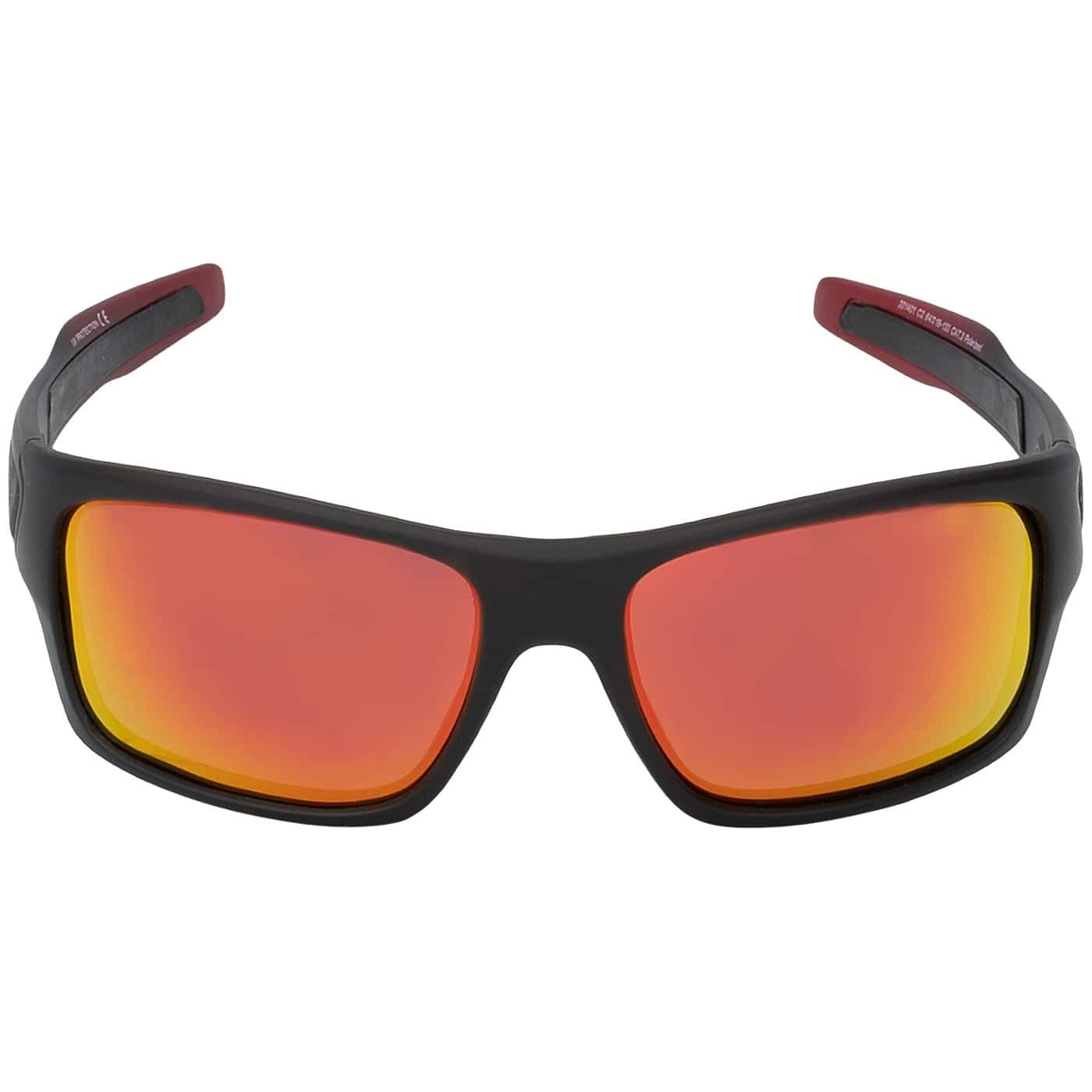 und grauen rot Designer BEZLIT schwarz, mit (1-St), Rundglas Sonnenbrille, Sportbrille Damen Eyewear Linsen blau,