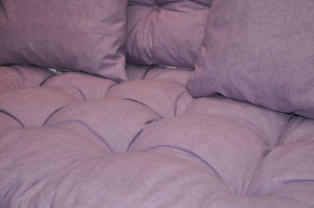 Rattani Palettenkissen Polster Kissen für Palette Europalette violett, Set Sitz und Rückenkissen, extra Zierkissen