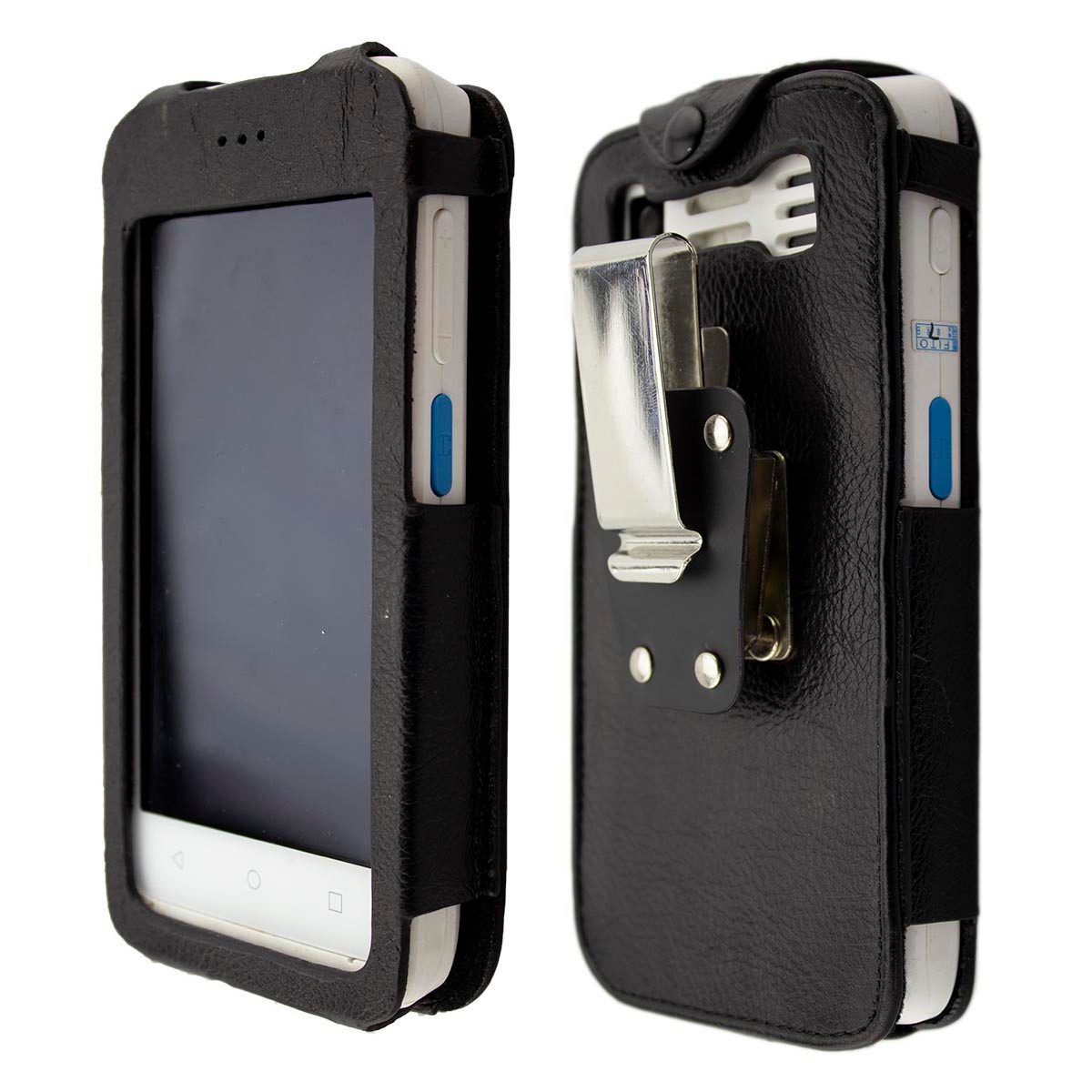 caseroxx MDE Leder-Tasche für Honeywell ScanPal EDA51 Handscanner, (Druckknöpfe, Halterung - Gürtelclip)
