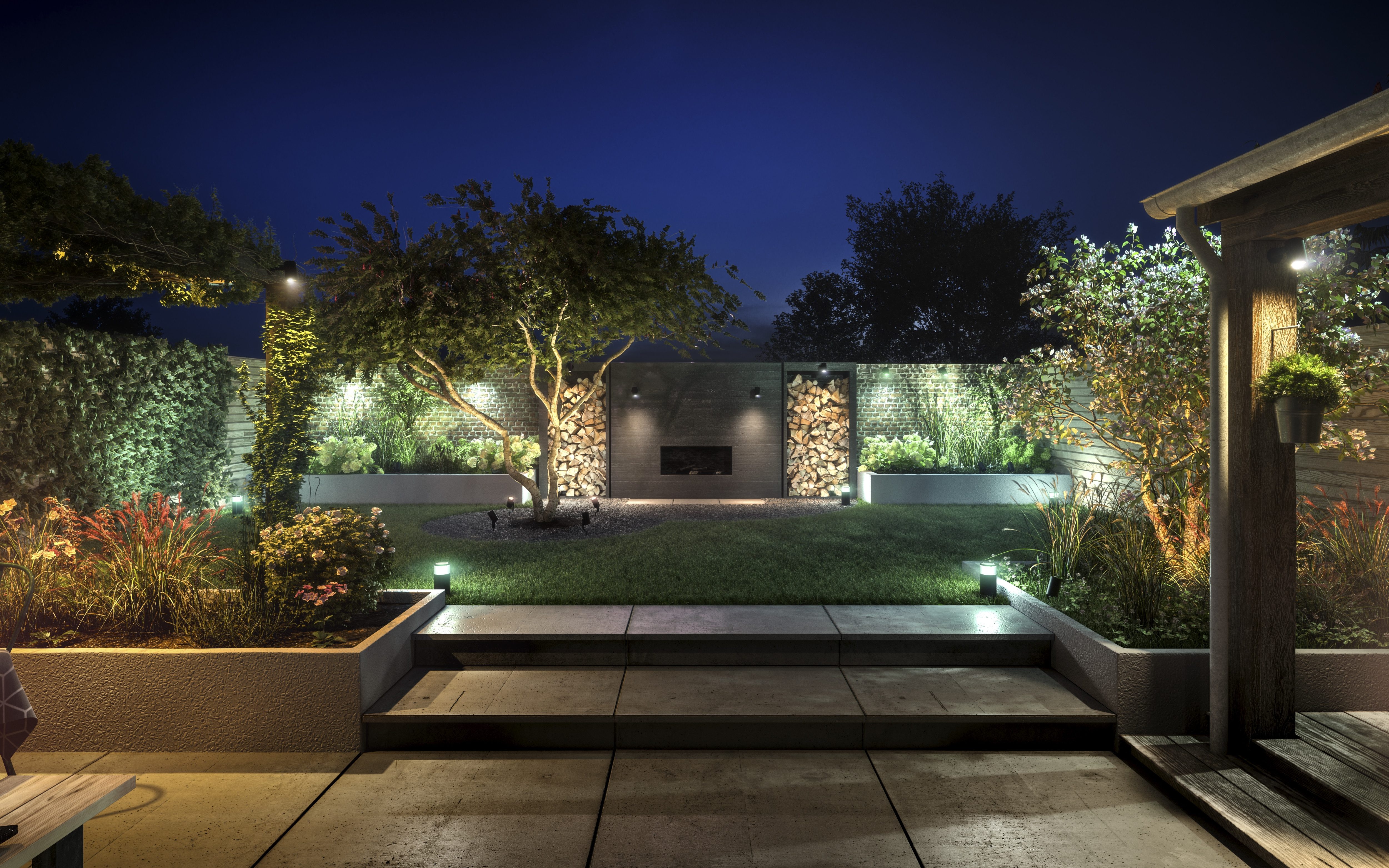 Philips Hue Philips Hue Outdoor 2,5m Verlängerungskabel Verlängerungskabel, Typ F (Schuko), (250 cm), Passend für Hue Outdoor Niedervolt System, Erweiterung
