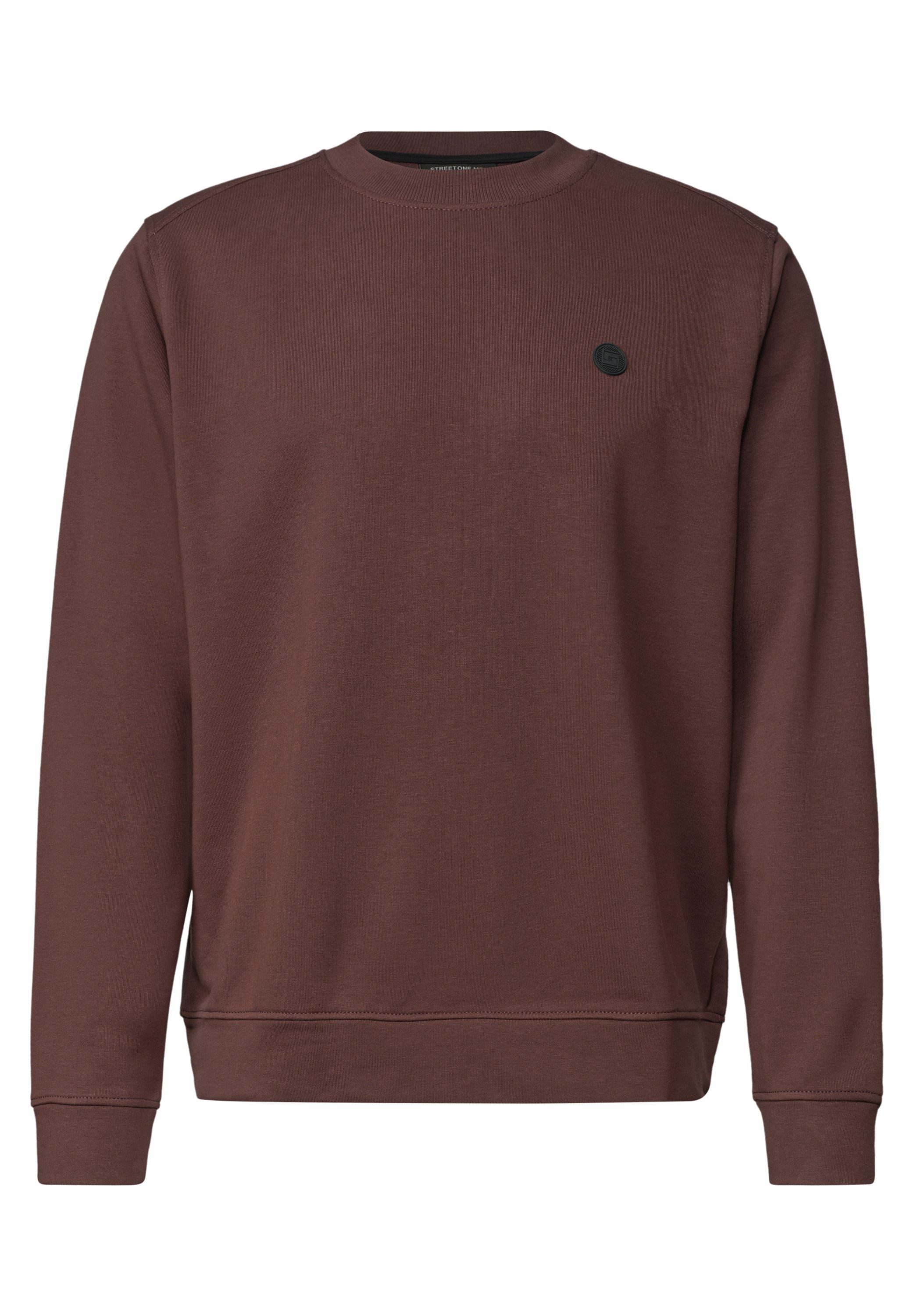 STREET ONE MEN Sweatshirt in Unifarbe – Bild 4 von 5
