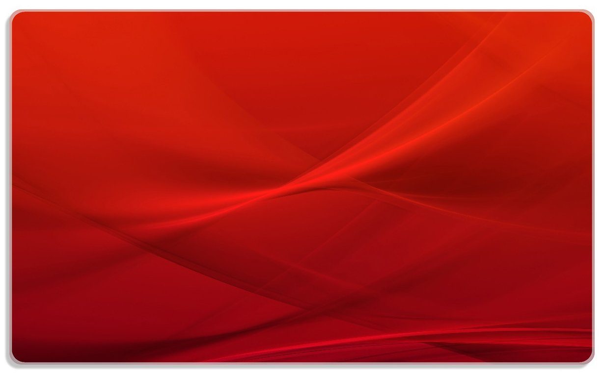 Wallario Frühstücksbrett Abstrakte rotes Muster - roter Stoff, ESG-Sicherheitsglas, (inkl. rutschfester Gummifüße 4mm, 1-St), 14x23cm