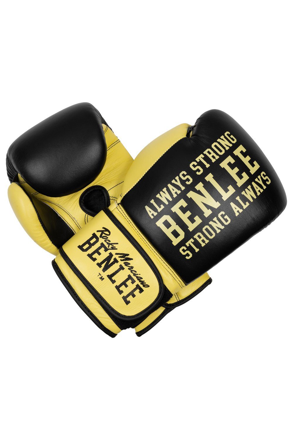 Benlee Rocky Boxhandschuhe HARDWOOD Black/Yellow Marciano