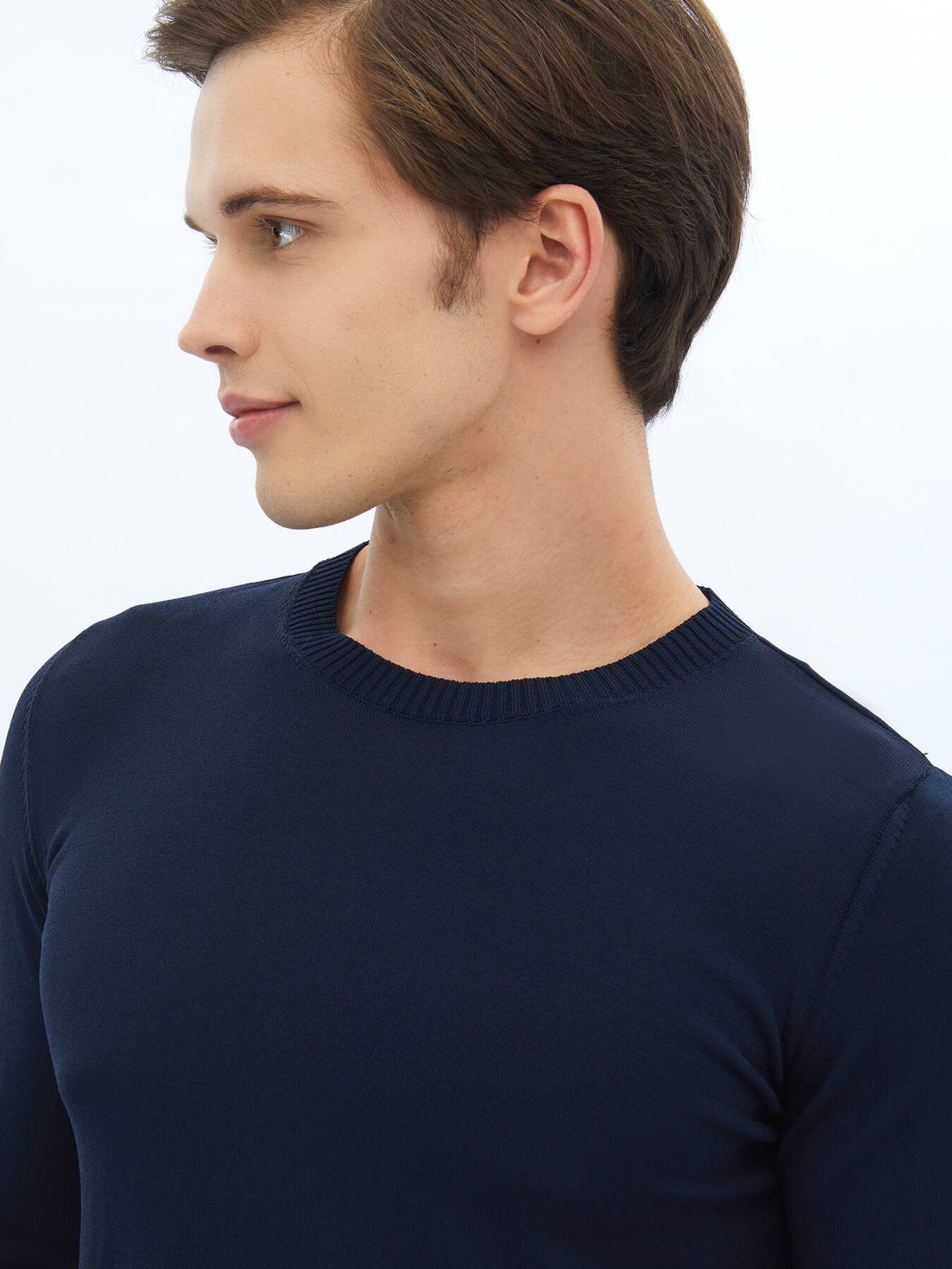 KİP Steppweste Strickpullover aus schlichtem Strick mit Rundhalsausschnitt