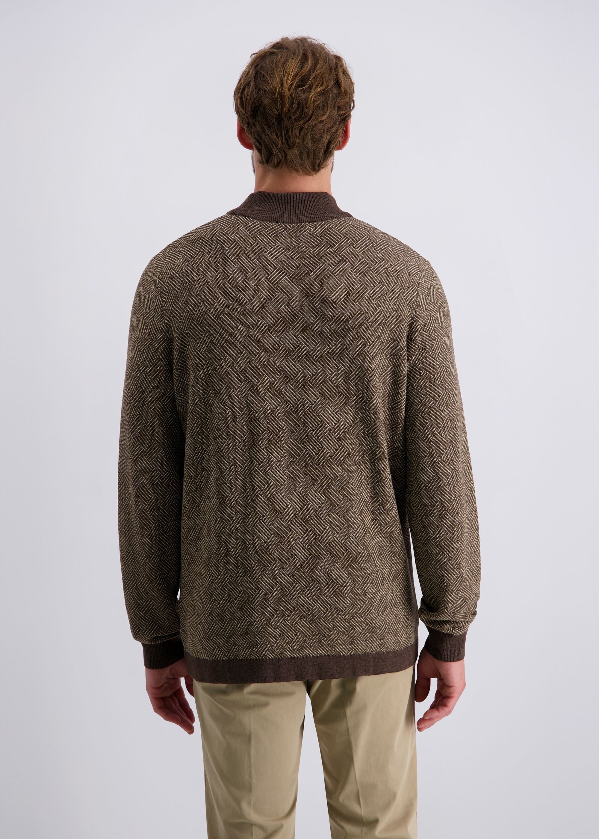 Pierre Cardin Strickpullover Feinstrick mit Strukturmuster