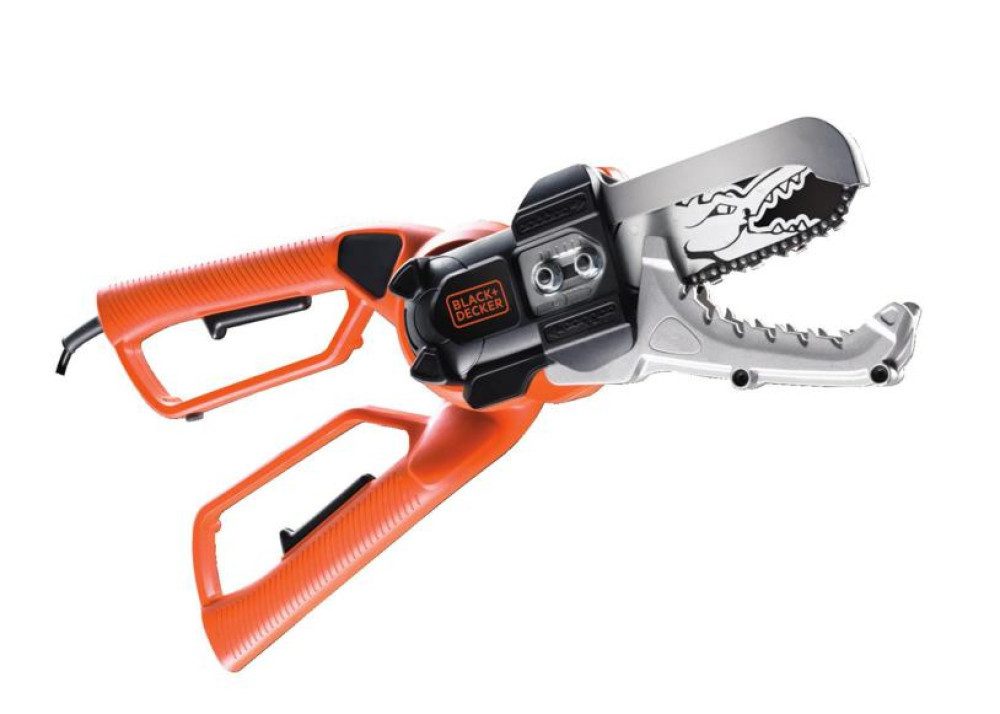 Black + Decker Elektro-Kettensäge BLACK+DECKER Kettenschere GK1000 550W 15 cm Schwertlänge