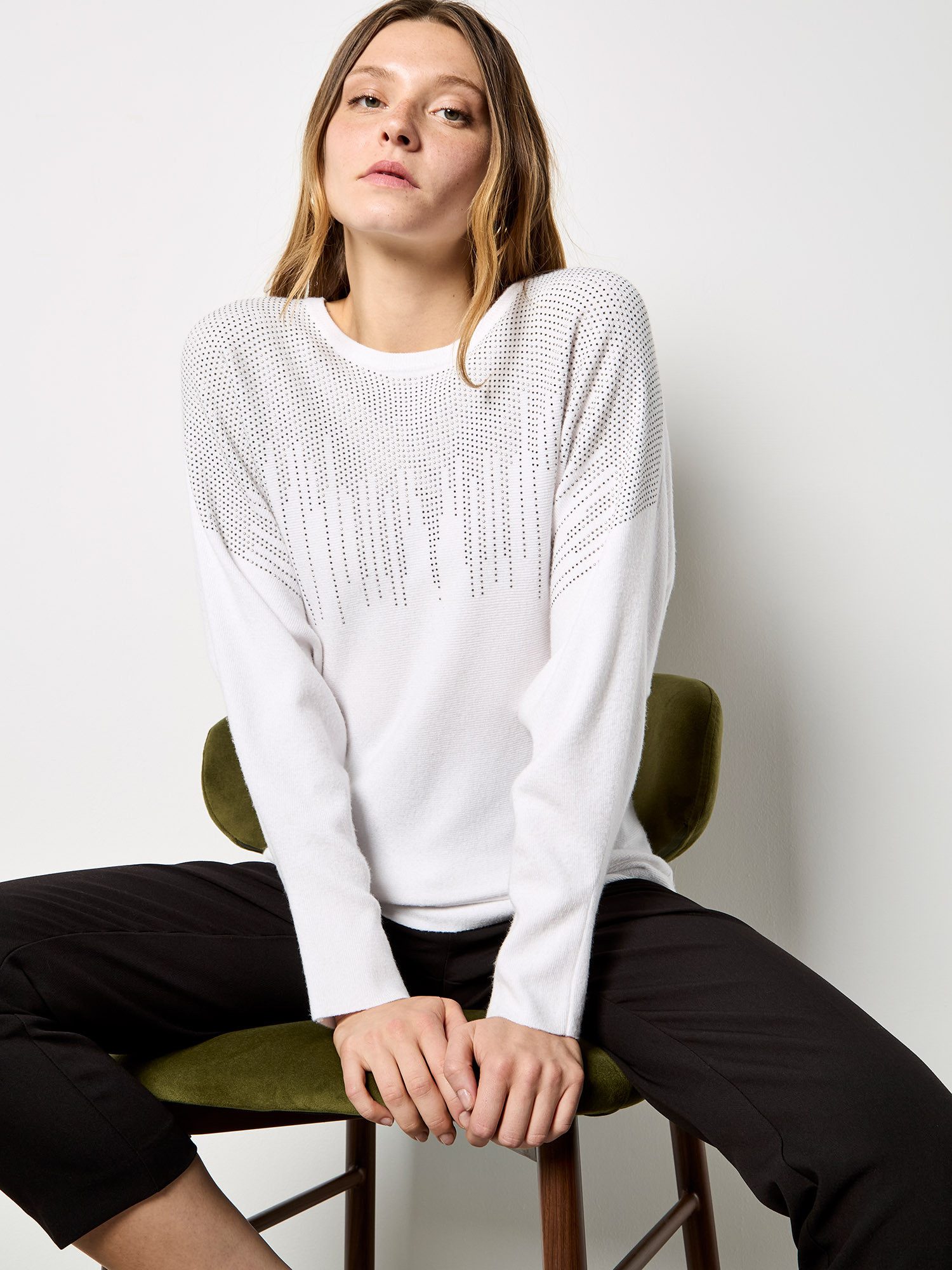Apricot Strickpullover Strickpullover mit Nietenverzierung günstig online kaufen
