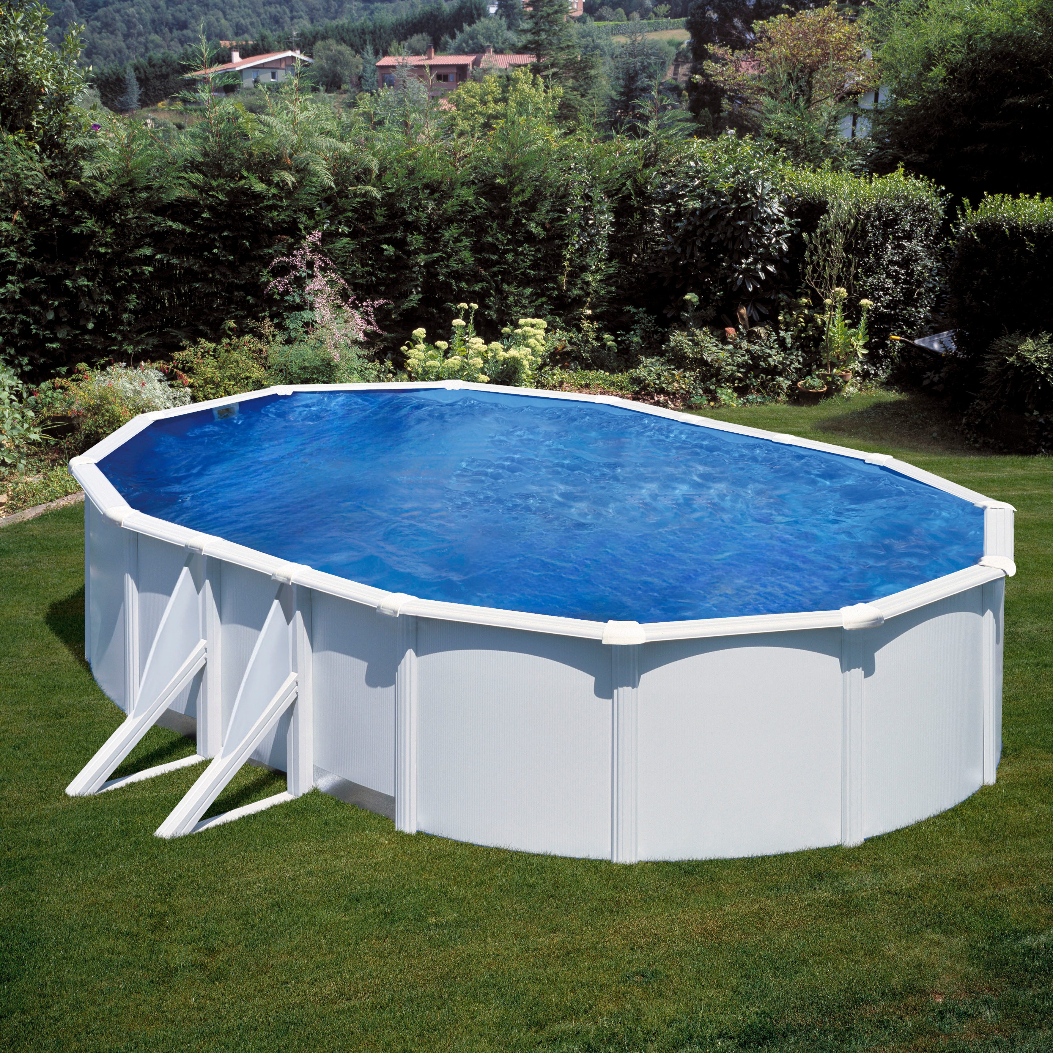 Gre Ovalpool Aufstell Stahlwandpool (Komplett-Set, 5-tlg), BxLxH: 300x500x120 cm