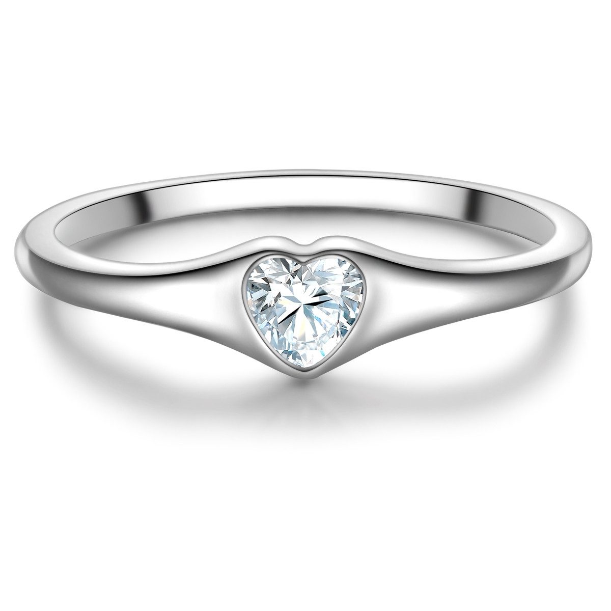 Trilani Silberring Herz silber günstig online kaufen