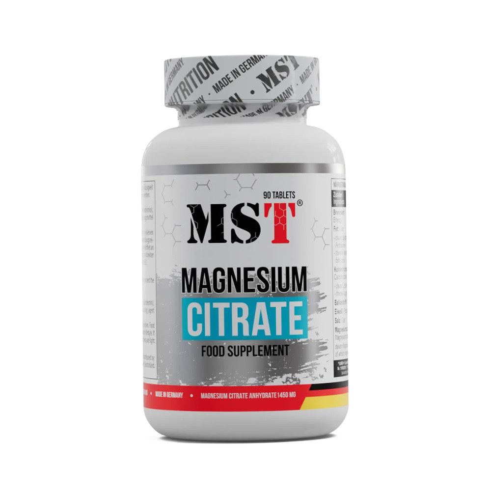 MST Nutrition - Magnesium Citrat 200mg (90 Tabletten) Tabletten, 148,5 g