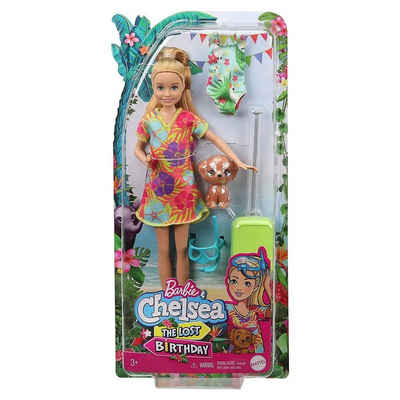 Mattel® Puppen Accessoires-Set Mattel GRT89 Barbie Chelsea the Lost Birthday, Puppe+Zubehör, Dschung