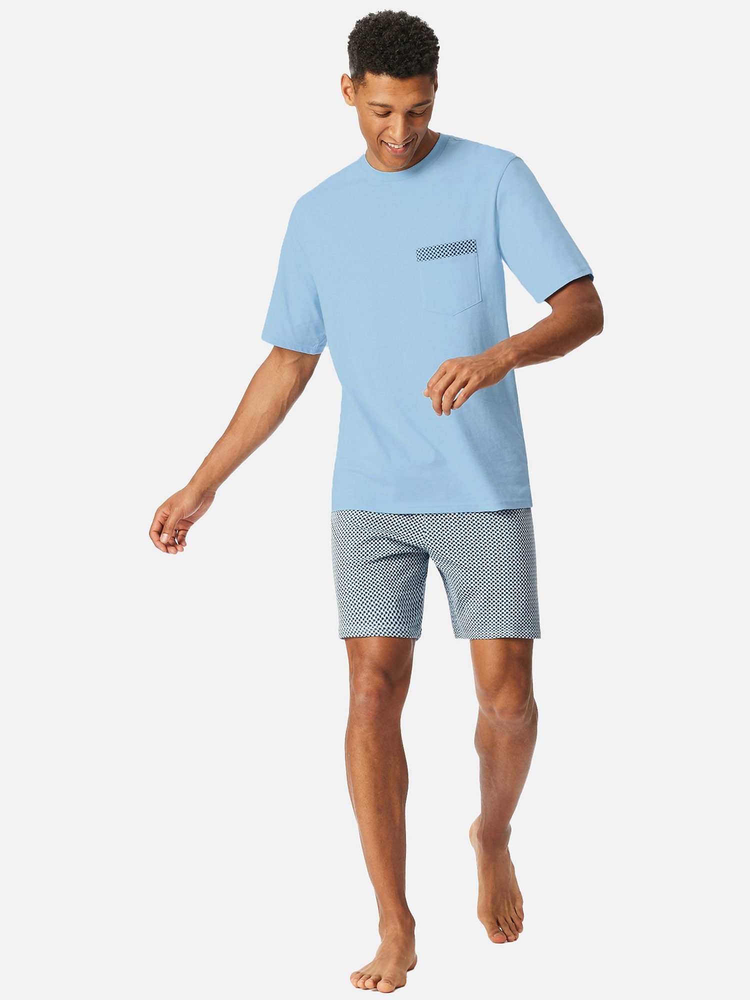 Schiesser Shorty Comfort Nightwear (2 tlg) schlafanzug schlafmode bequem günstig online kaufen