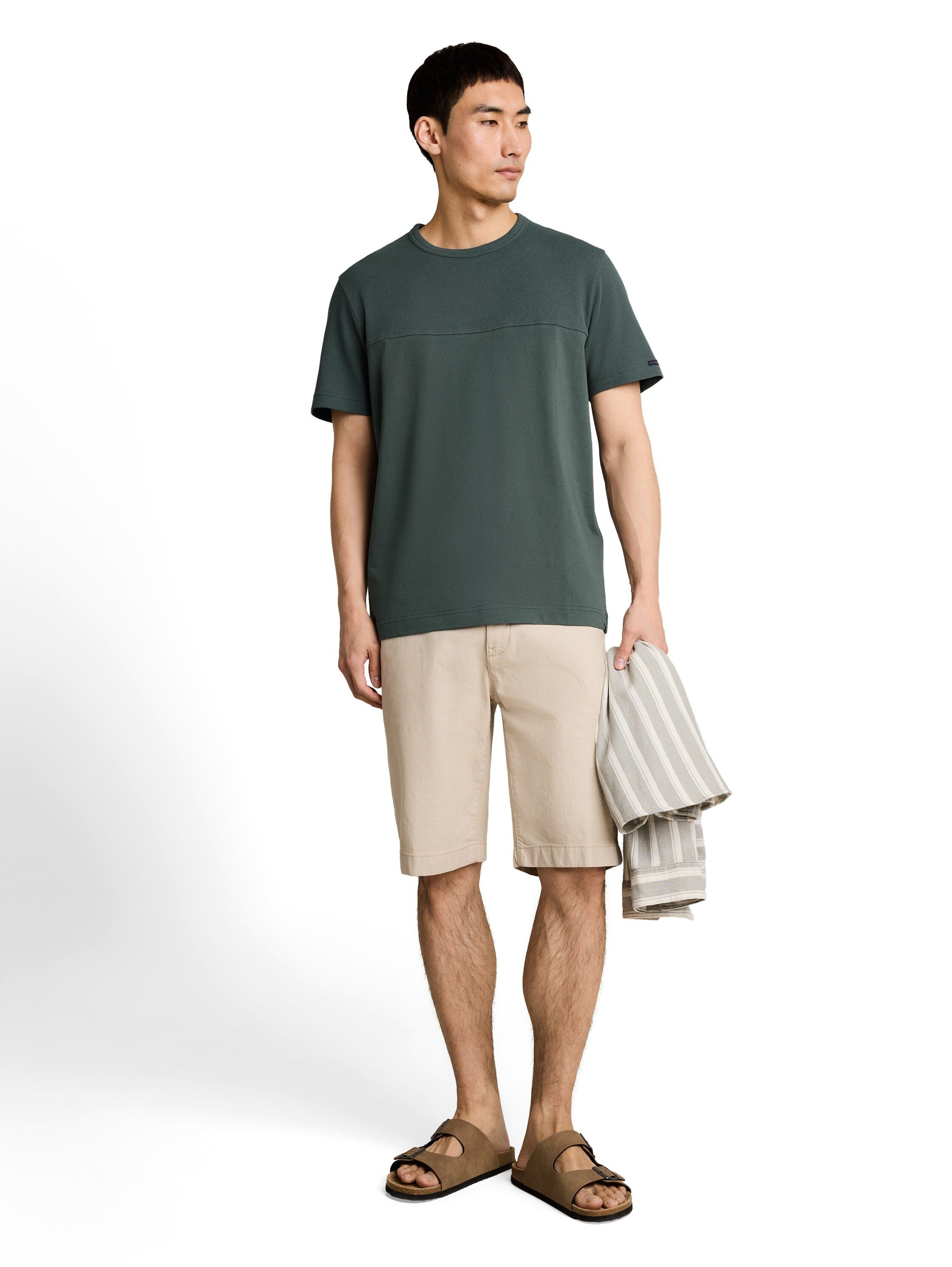 TOM TAILOR Kurzarmshirt Sommershirt mit Struktur-Details – Bild 5 von 5