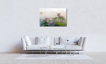 Victor (Zenith) Leinwandbild Leinwandbild \"Lotusblüte\" - Größe: 30 x 45 cm, Landschaften, in 30x45 cm, Wandbild Leinwand Blumen, Landschaften