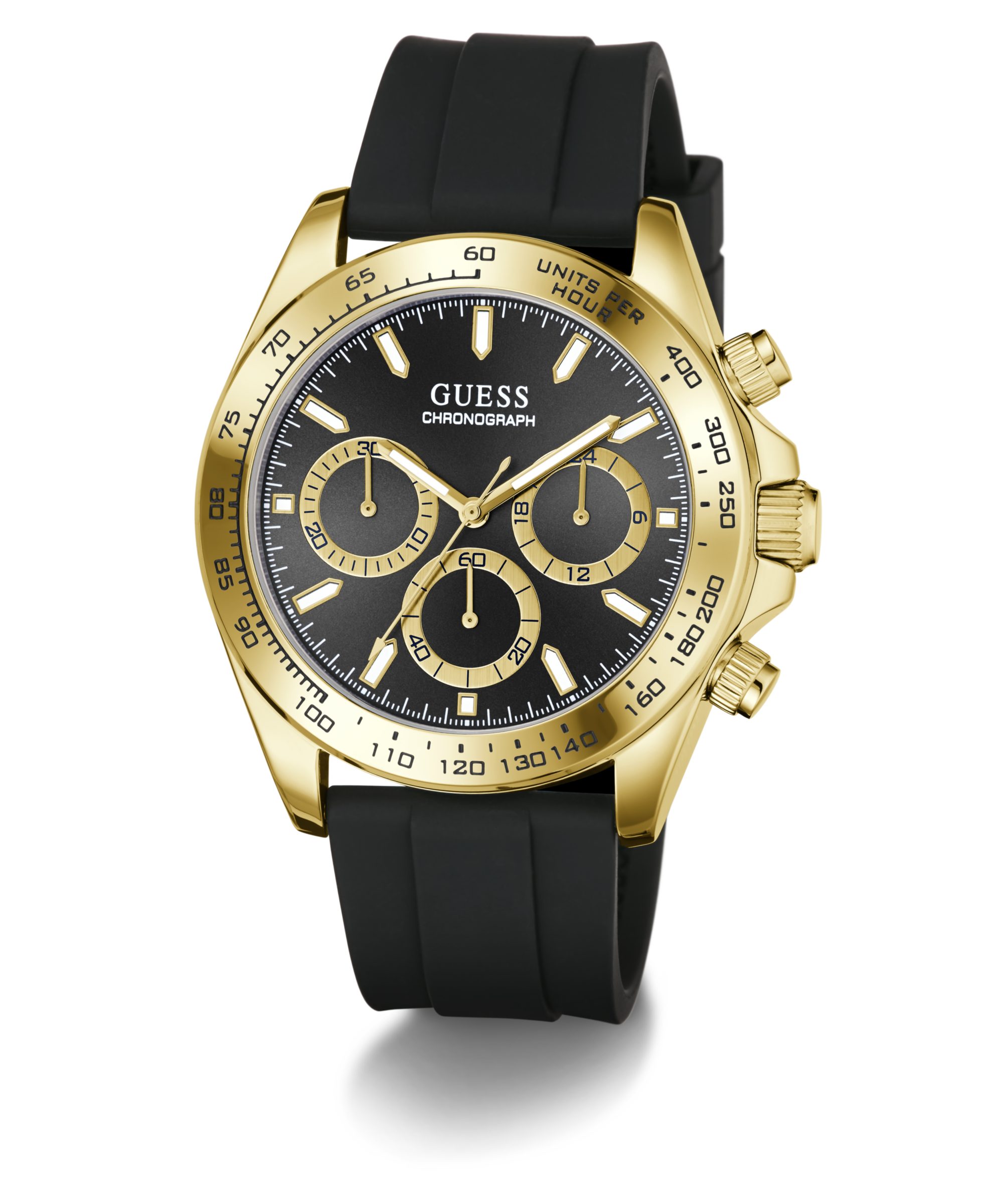 Guess Chronograph ARTHUR GW1155G2, Quarzuhr, Armbanduhr, Herrenuhr, Silikonarmband, analog, Tag