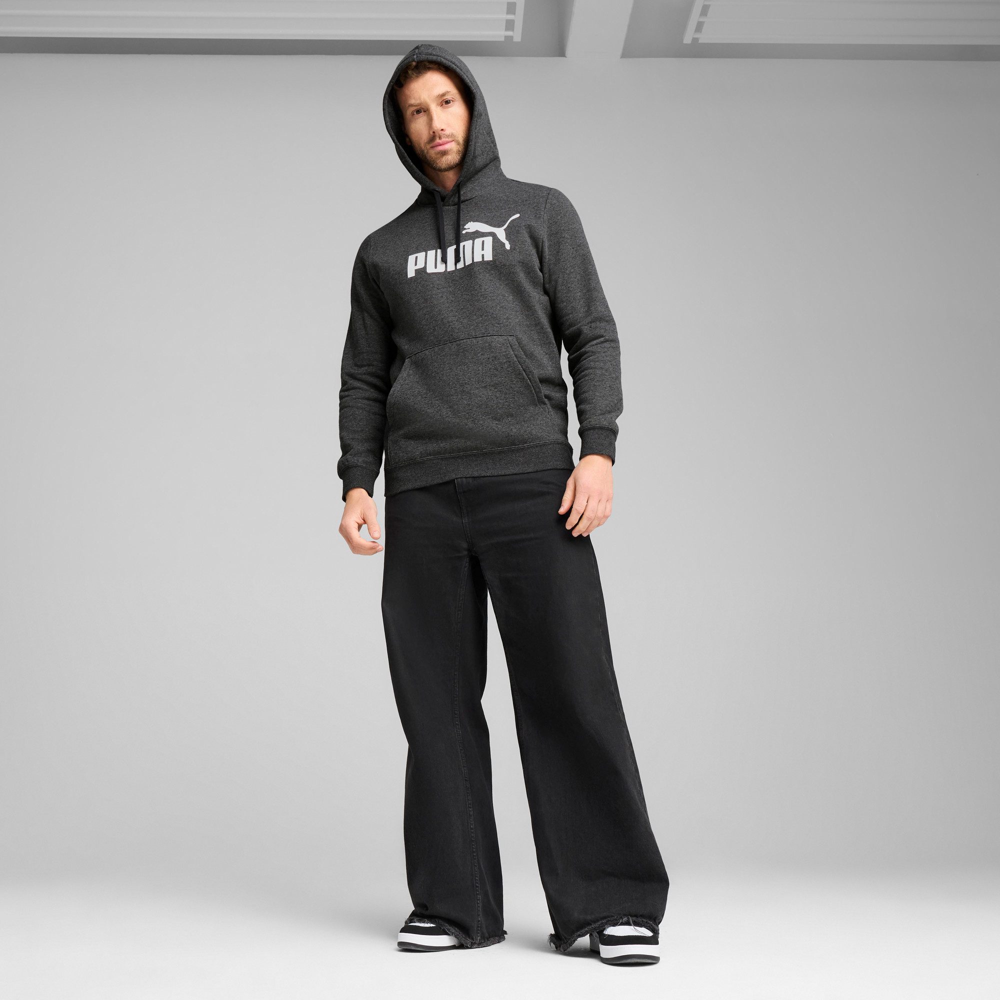 PUMA Kapuzensweatshirt ESS NO. 1 LOGO HOODIE FL reguläre Passform, mit verstellbarer Kapuze, mit Kängurutasche