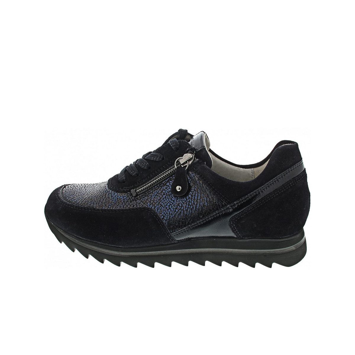 Komfort Schnürer für Damen in dunkelblau Schnürschuh