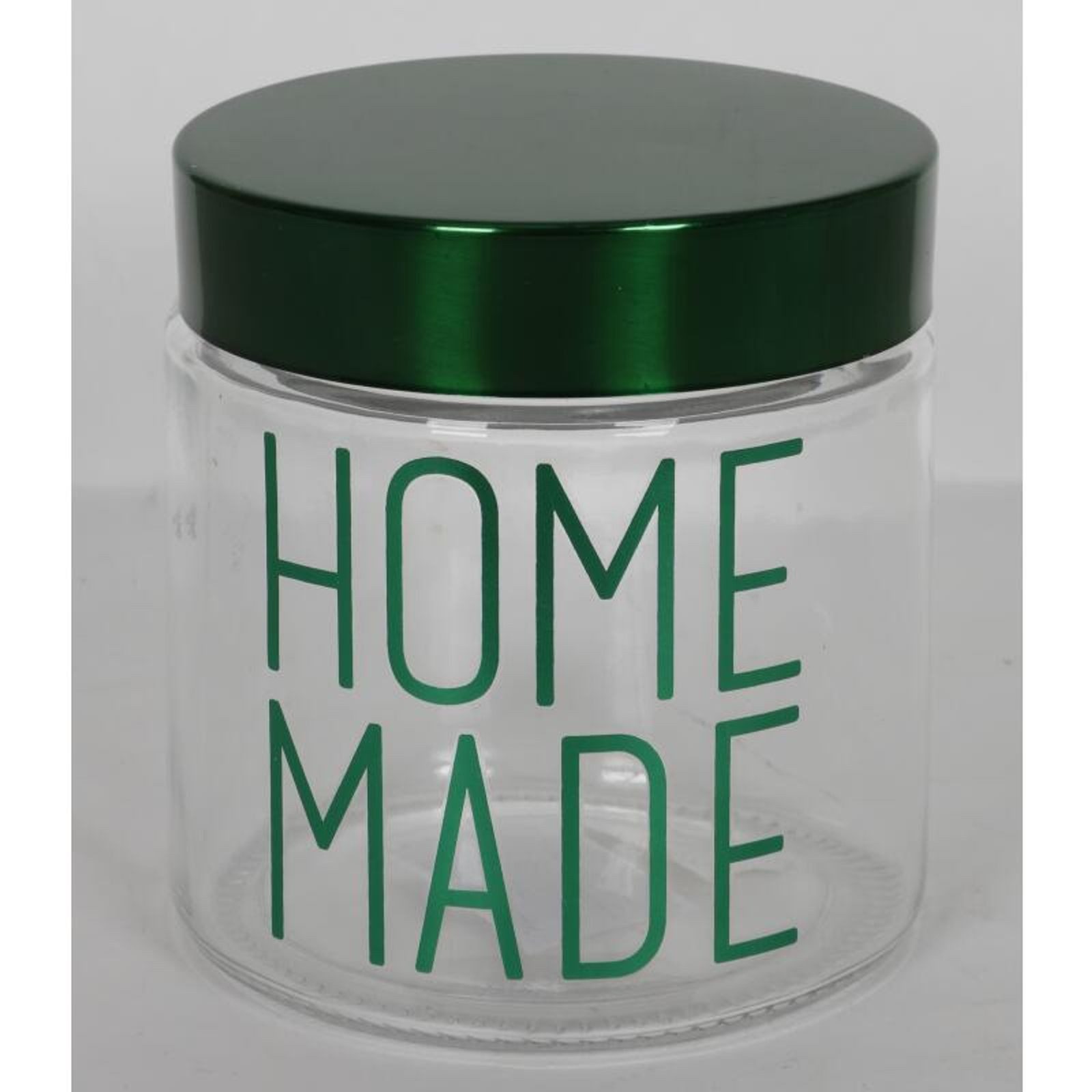 BURI Vorratsglas Vorratsglas HOME MADE 800ml Aufbewahrung Glas Metalldeckel Marmelade, Glas